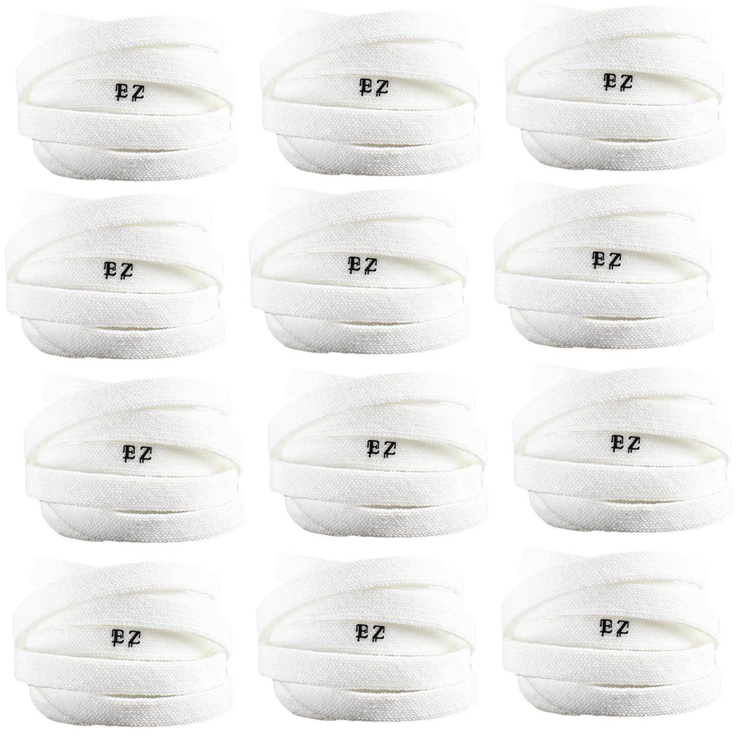 EZ Elastic Laces, White