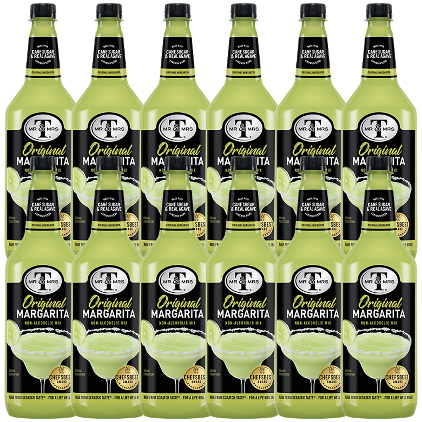 Mr & Mrs T Margarita Mix, 1L Bottle, – Premium Cocktail Mixer for Margaritas, Ready to Use - GoDpsMusic