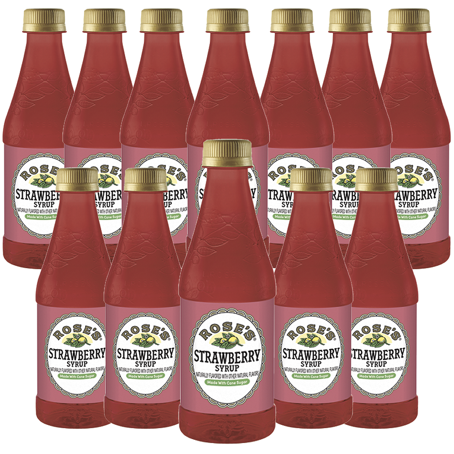 Rose’s Sweetened Strawberry Syrup 12oz Bottle, | Perfect for Cocktails, Beverages, and Mixers - GoDpsMusic