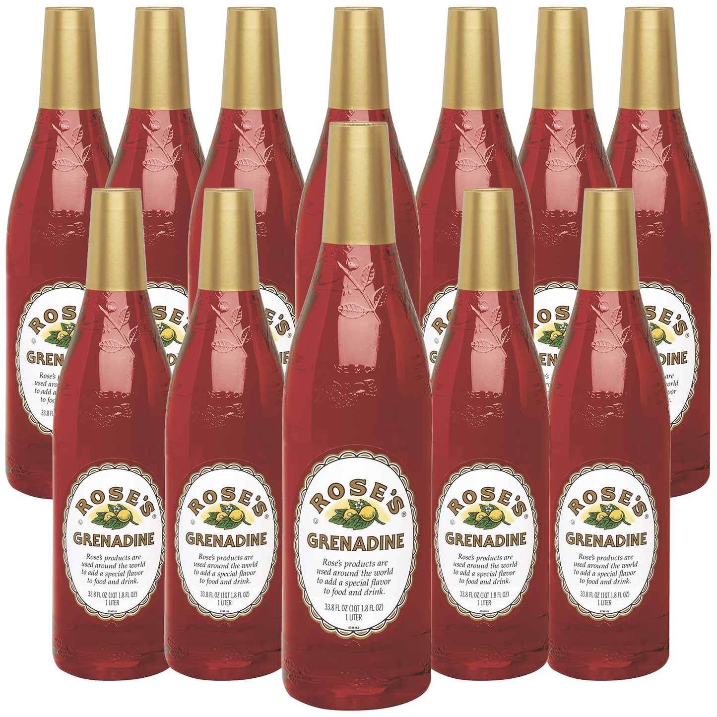 Rose’s Sweetened Grenadine Syrup 1 Liter Bottle, | Perfect for Cocktails, Beverages, and Mixers - GoDpsMusic