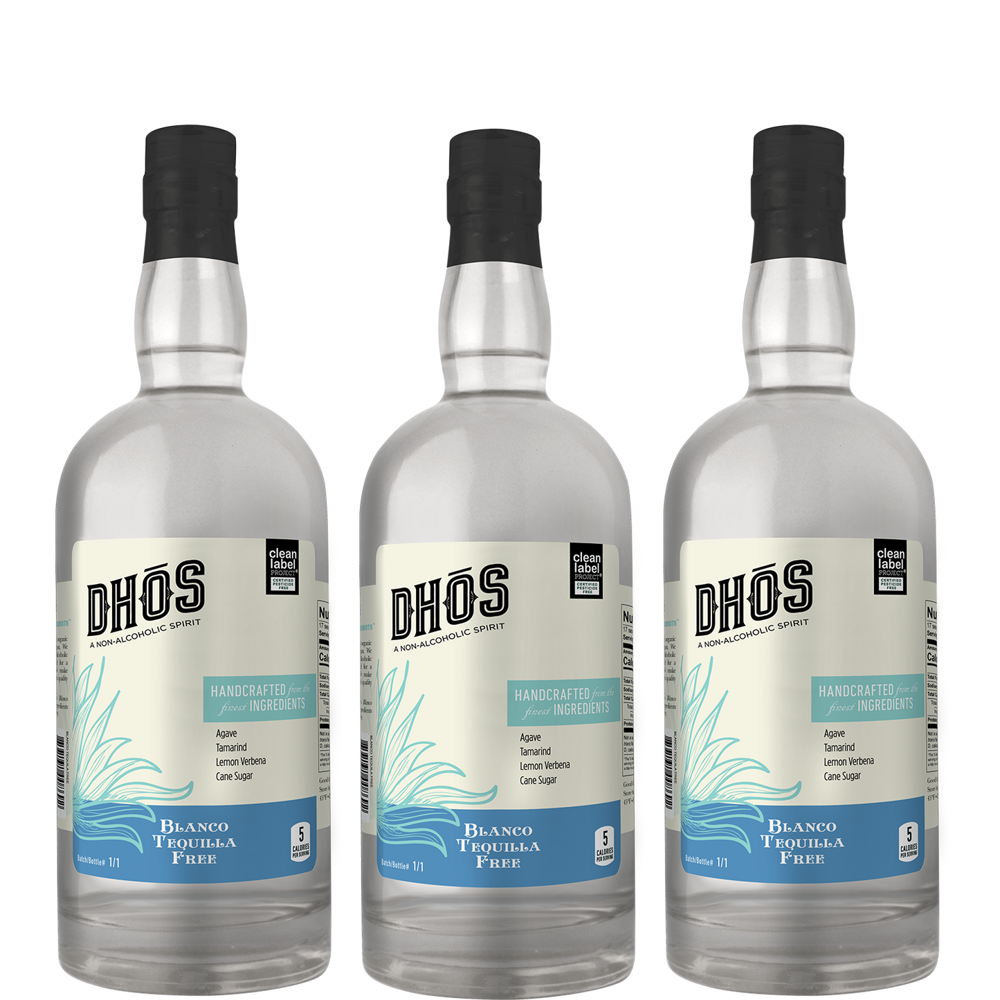 Dhos Blanco Tequilla Free Non-Alcoholic Tequila Spirit Alternative - 750ml Bottles - GoDpsMusic