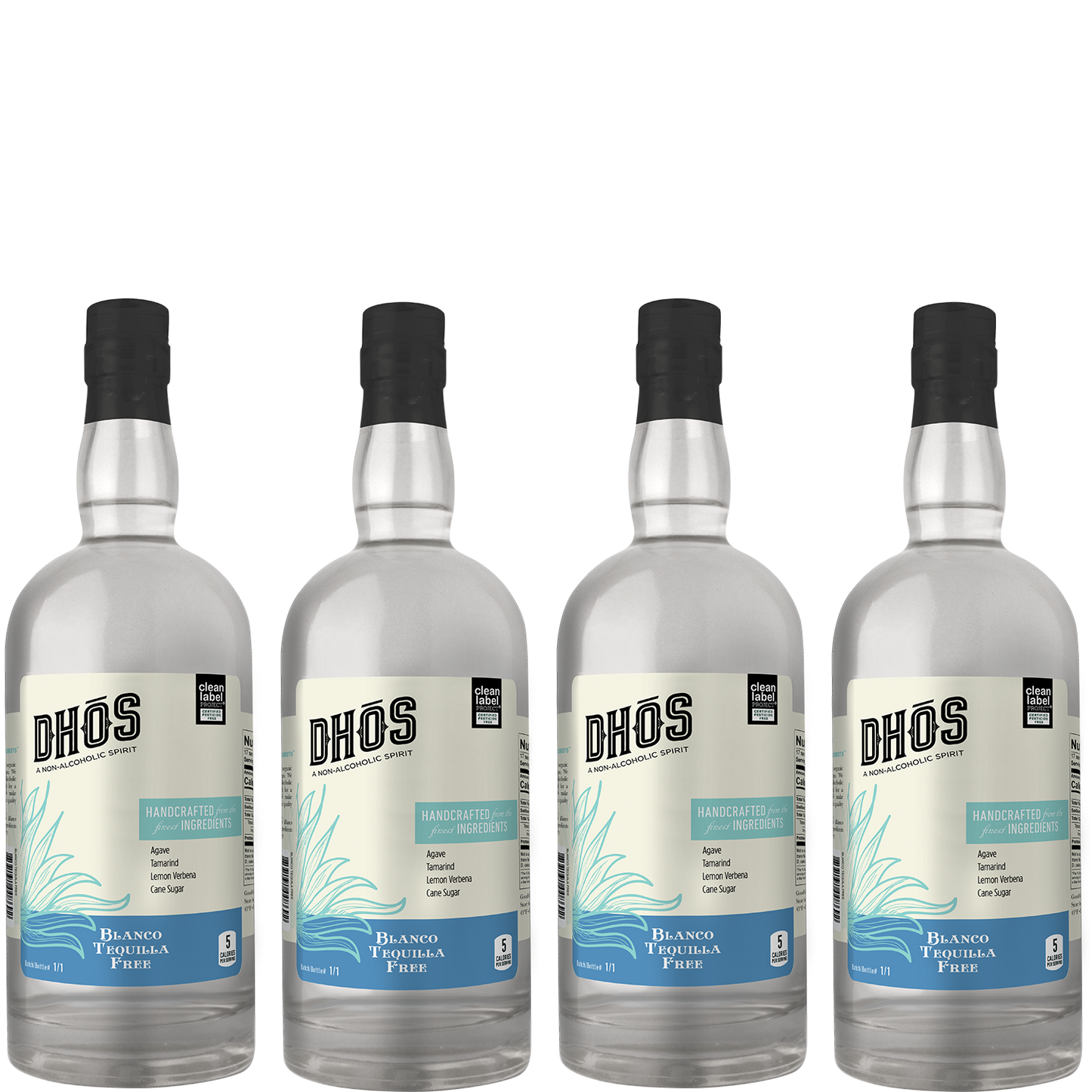 Dhos Blanco Tequilla Free Non-Alcoholic Tequila Spirit Alternative - 750ml Bottles - GoDpsMusic