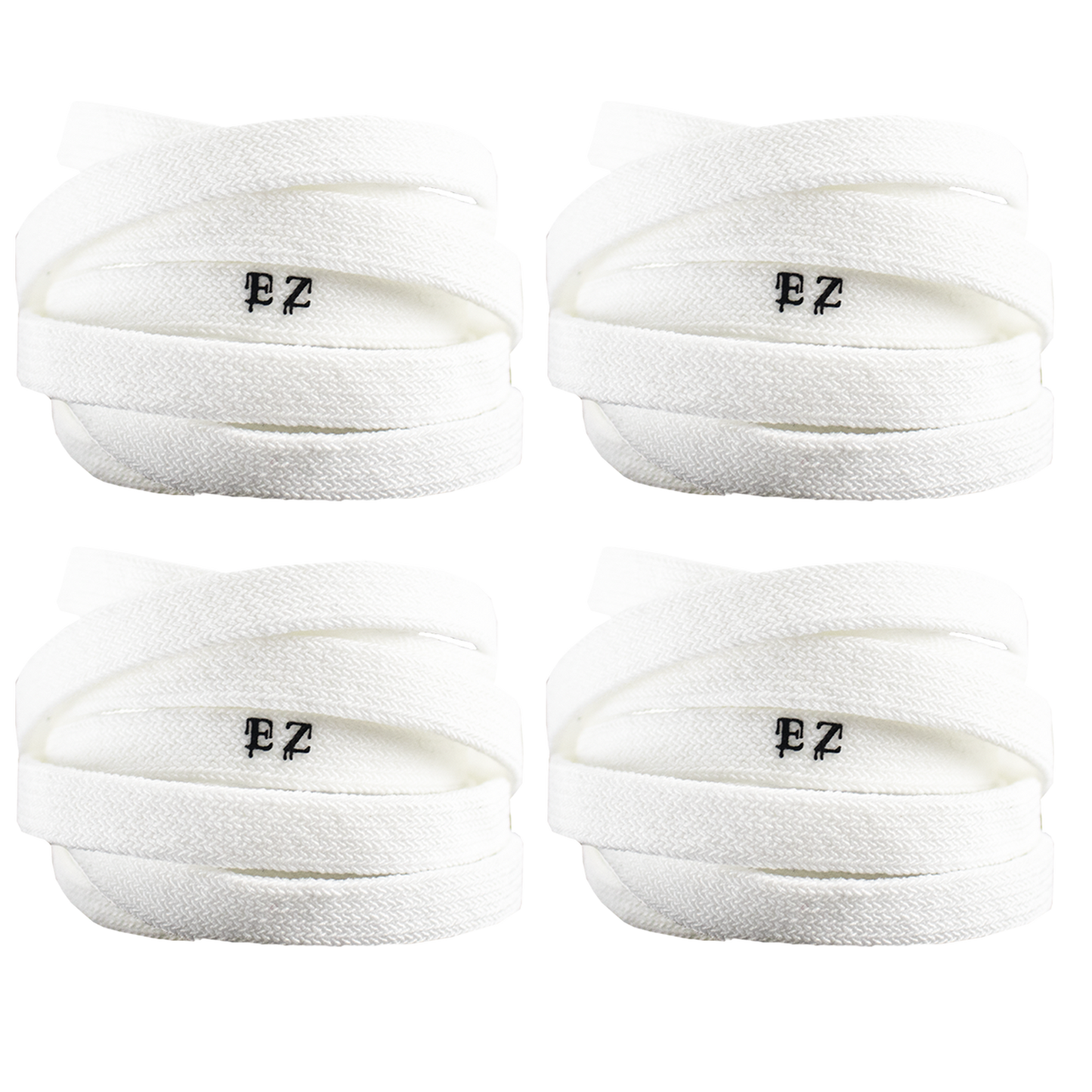 EZ Elastic Laces, White