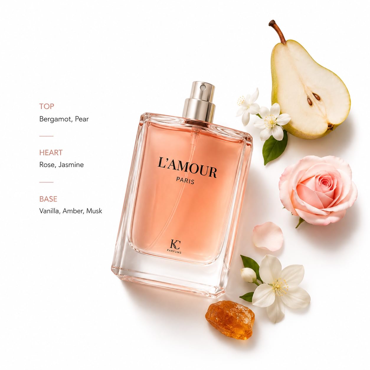 Women's Perfume Trio – Citrus Blossom, Rose Berry & Vanilla Floral Eau De Parfum Collection