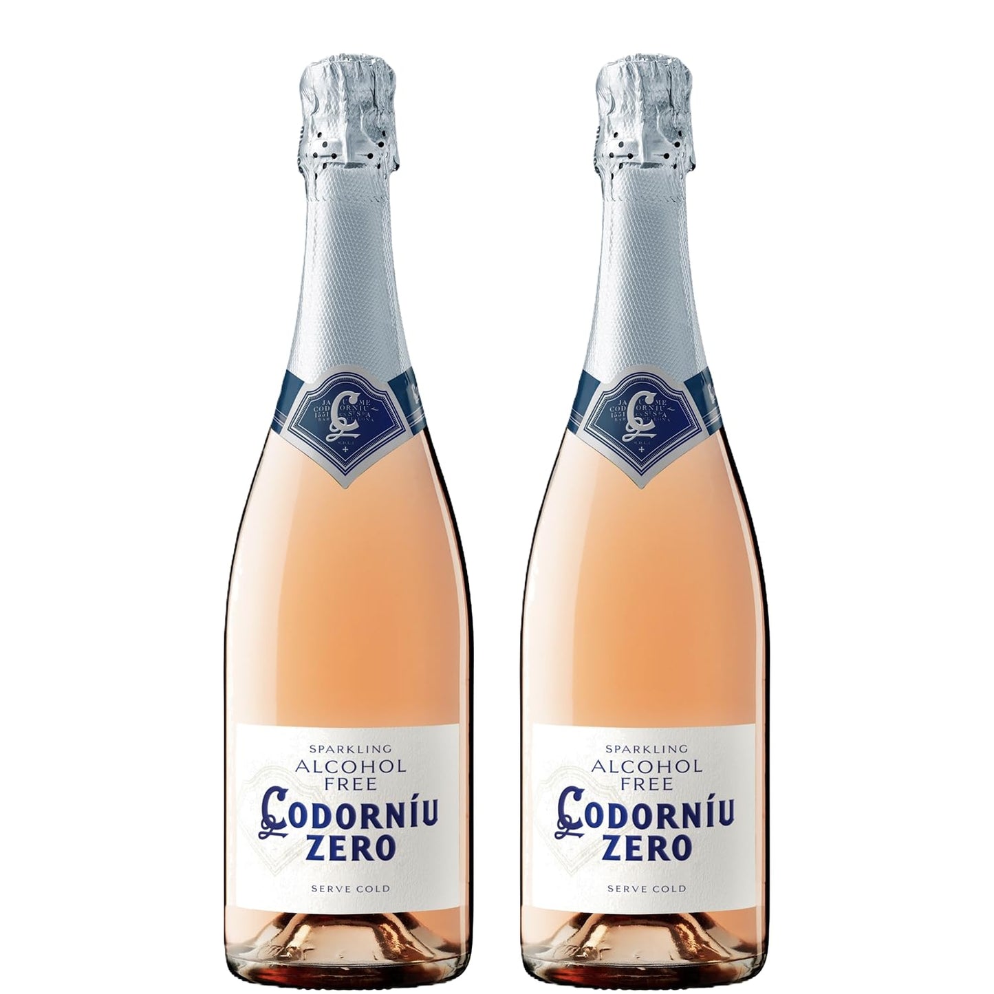 Codorníu Zero Rosé Premium Non-Alcoholic Sparkling Wine Dealcoholized Champagne 750ml