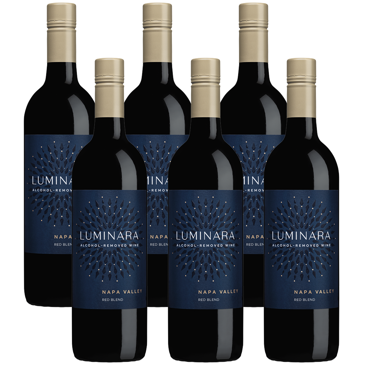 Luminara Alcohol-Removed Red Blend – Premium Non-Alcoholic Red Wine from Napa Valley – 750ml Bottle - GoDpsMusic