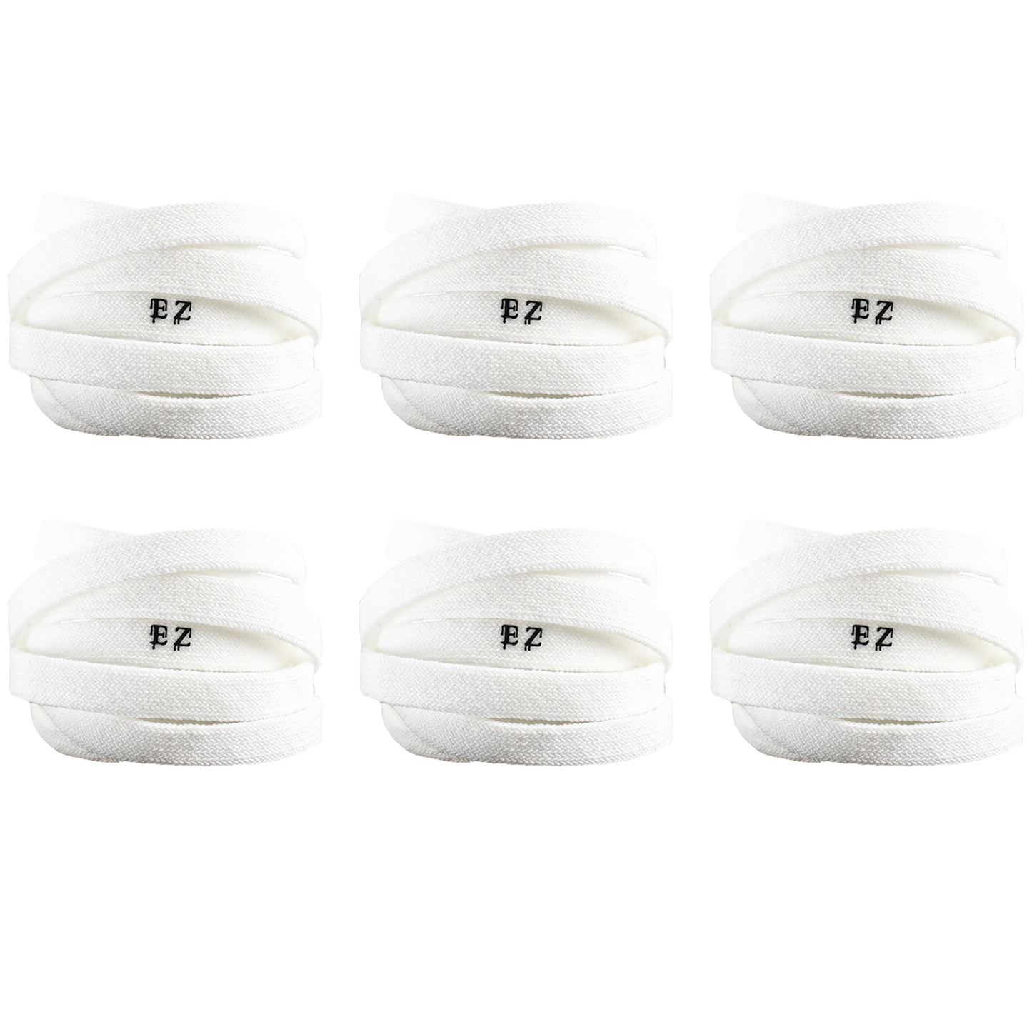 EZ Elastic Laces, White