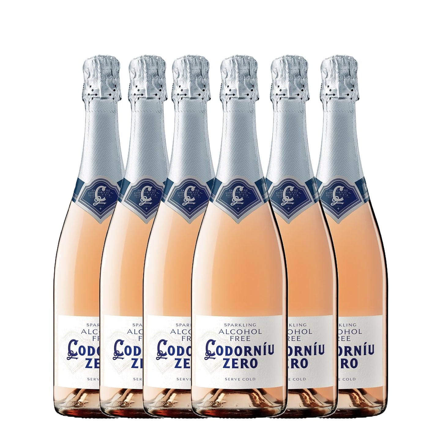 Codorníu Zero Rosé Premium Non-Alcoholic Sparkling Wine Dealcoholized Champagne 750ml