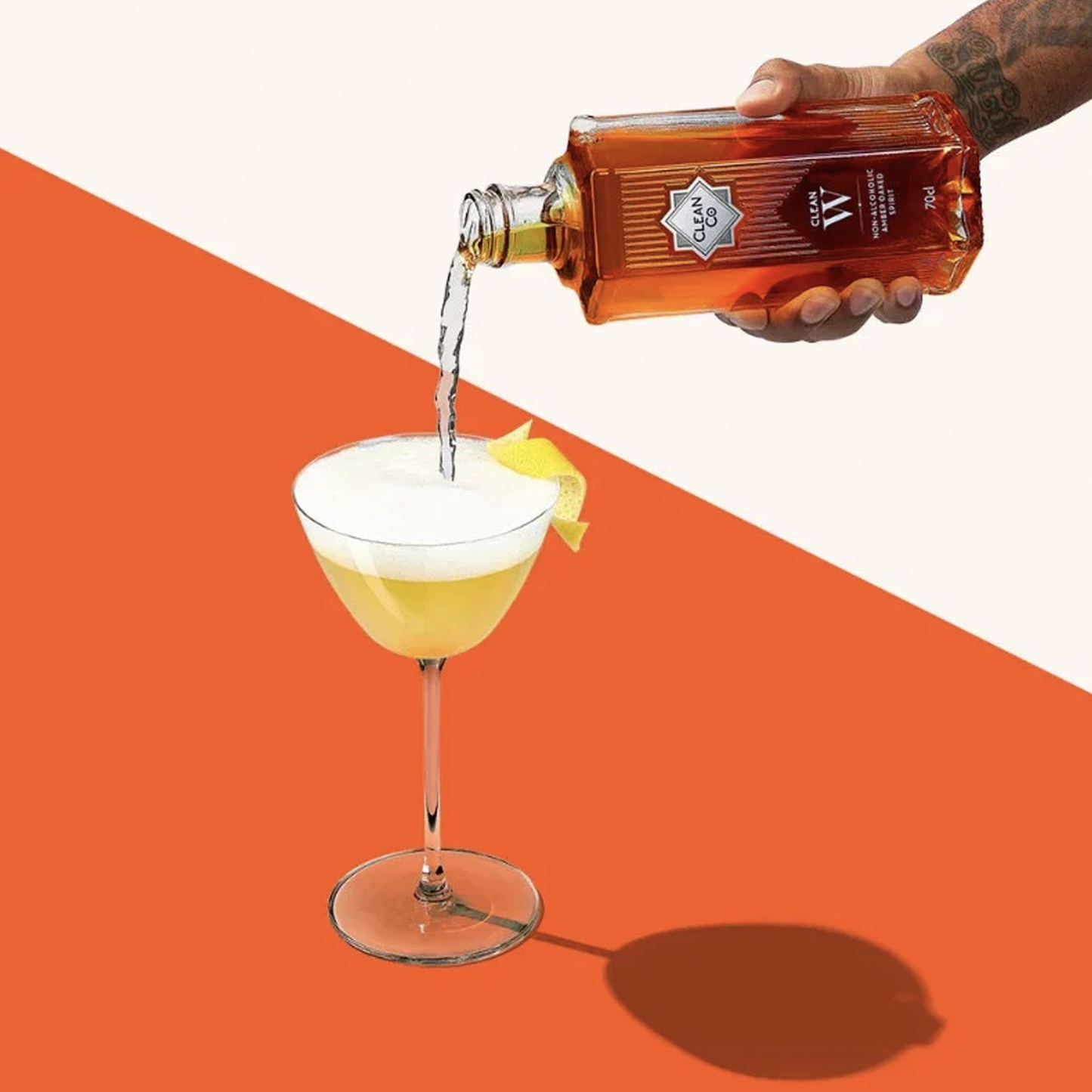 Clean Co Non-Alcoholic Whiskey Alternative 700ml Bottle | Made in England | Premium Alcohol-Free Spirit | Sugar Free, Gluten Free Spirits - GoDpsMusic
