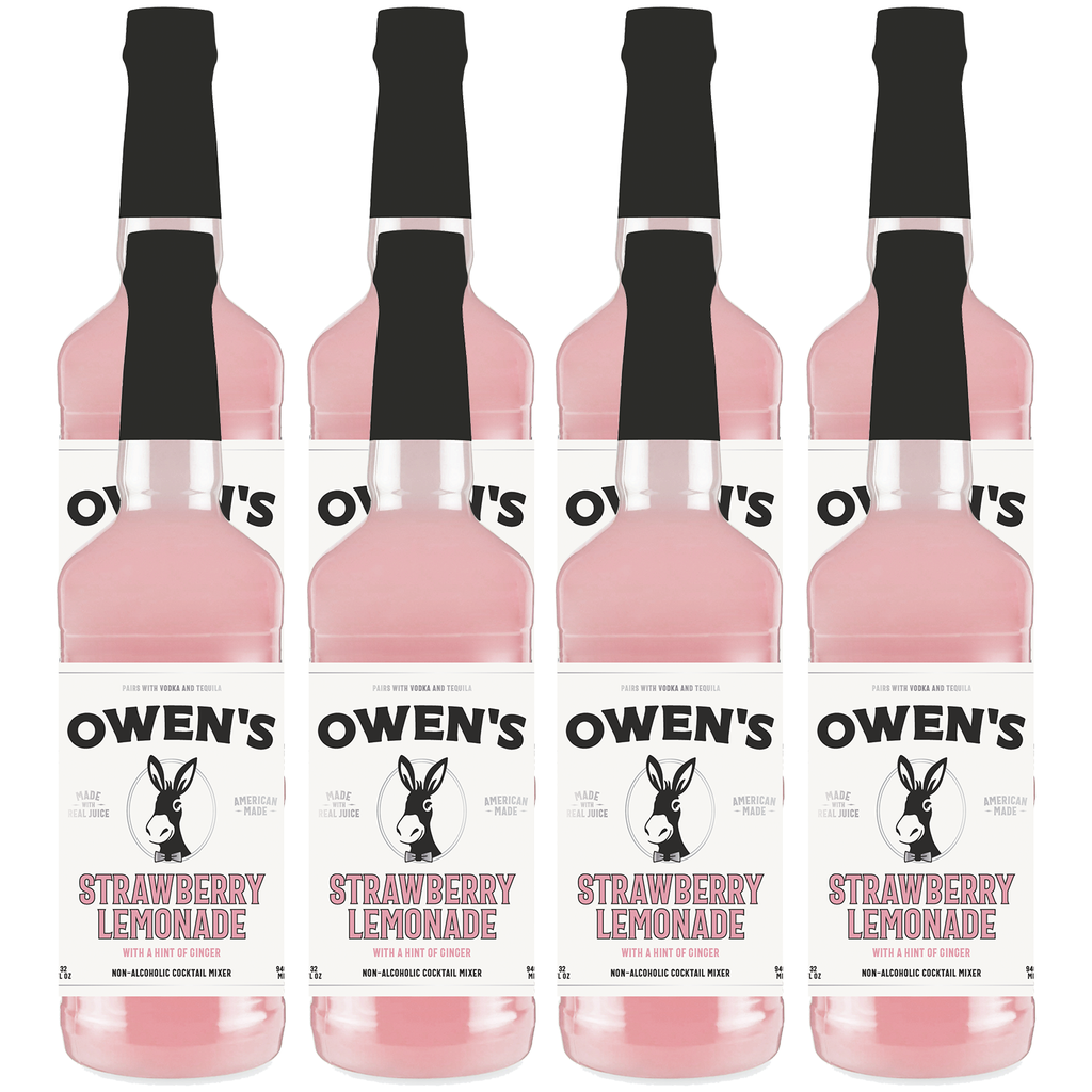 Owen’s Craft Mixers Live Nation Exclusive Strawberry Lemonade | Handcrafted in USA | Premium Ingredients | Vegan & Gluten-Free Soda Mocktail & Cocktail Mixer - GoDpsMusic
