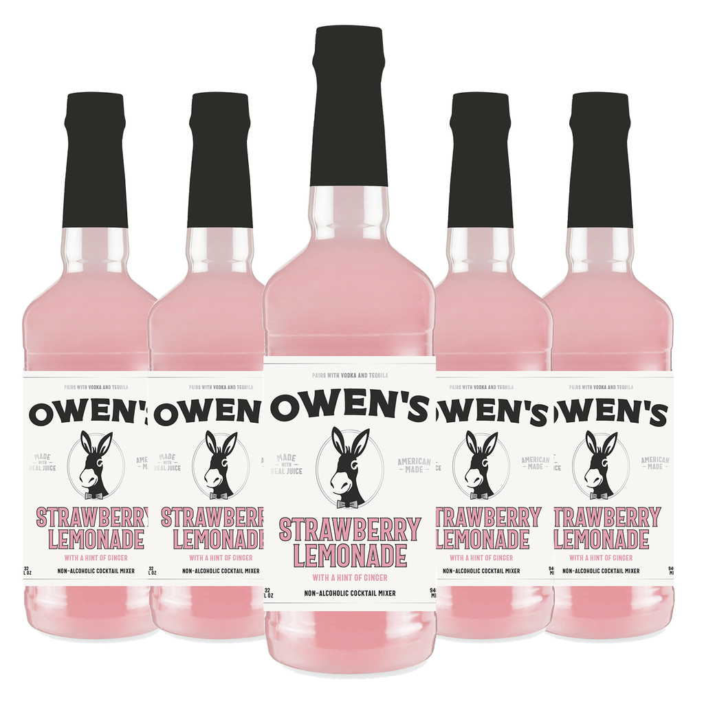 Owen’s Craft Mixers Live Nation Exclusive Strawberry Lemonade | Handcrafted in USA | Premium Ingredients | Vegan & Gluten-Free Soda Mocktail & Cocktail Mixer - GoDpsMusic