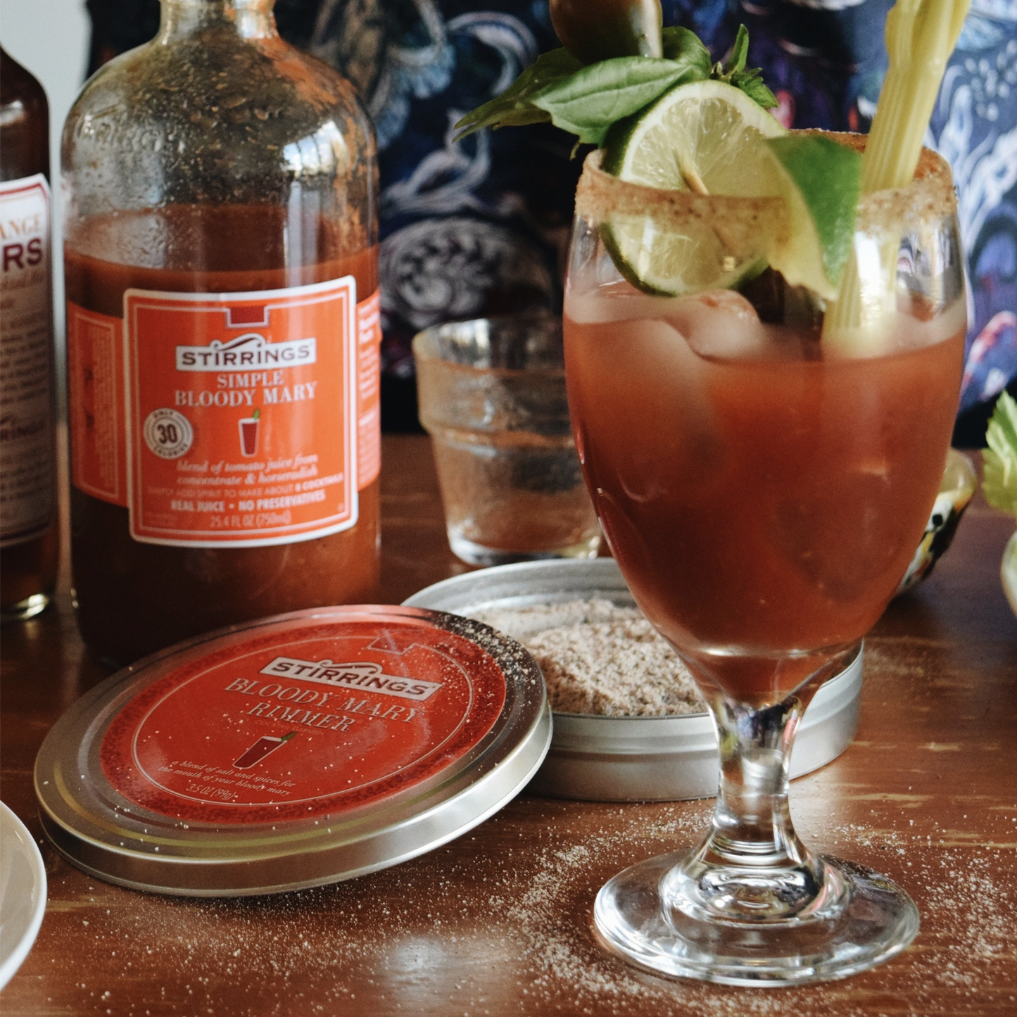 Stirrings Bloody Mary Cocktail Rimmer - Easy to Rim a Glass - Specialty Sugar and Salt Drink Rimmers - GoDpsMusic