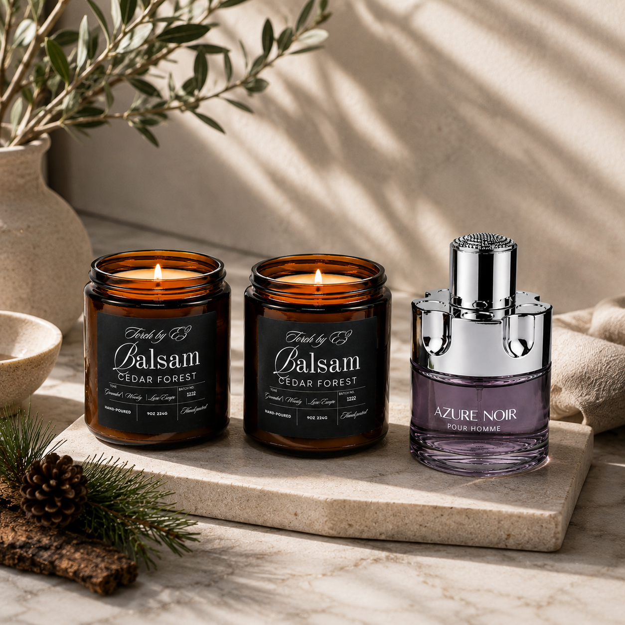 EZ Torch Savage & Balsam Cedar Forest Fragrance Collection