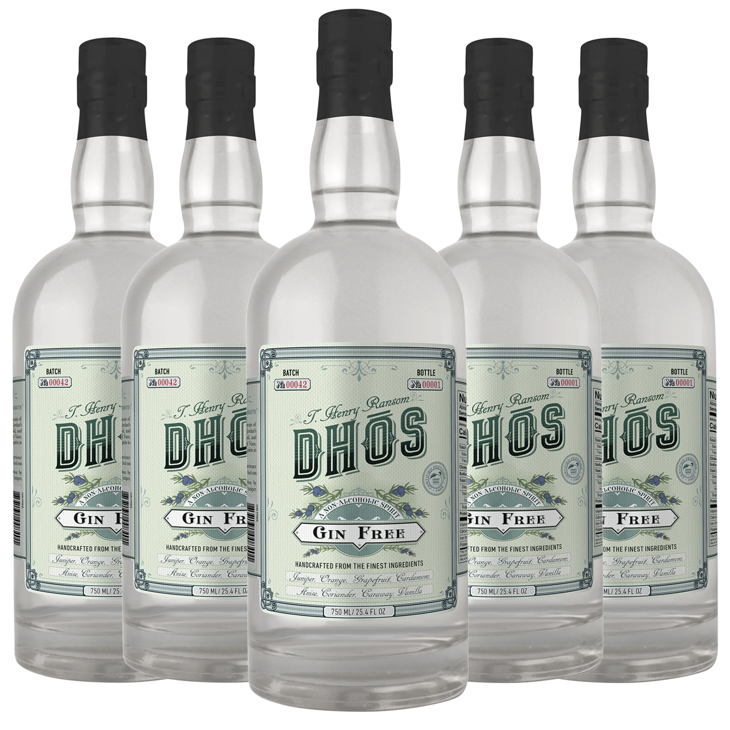 Dhōs Handcrafted Non-Alcoholic Gin - Keto-Friendly, Zero Sugar, Zero Calories, Zero Proof - 750 ML - Perfect for Mocktails - Made in USA - GoDpsMusic