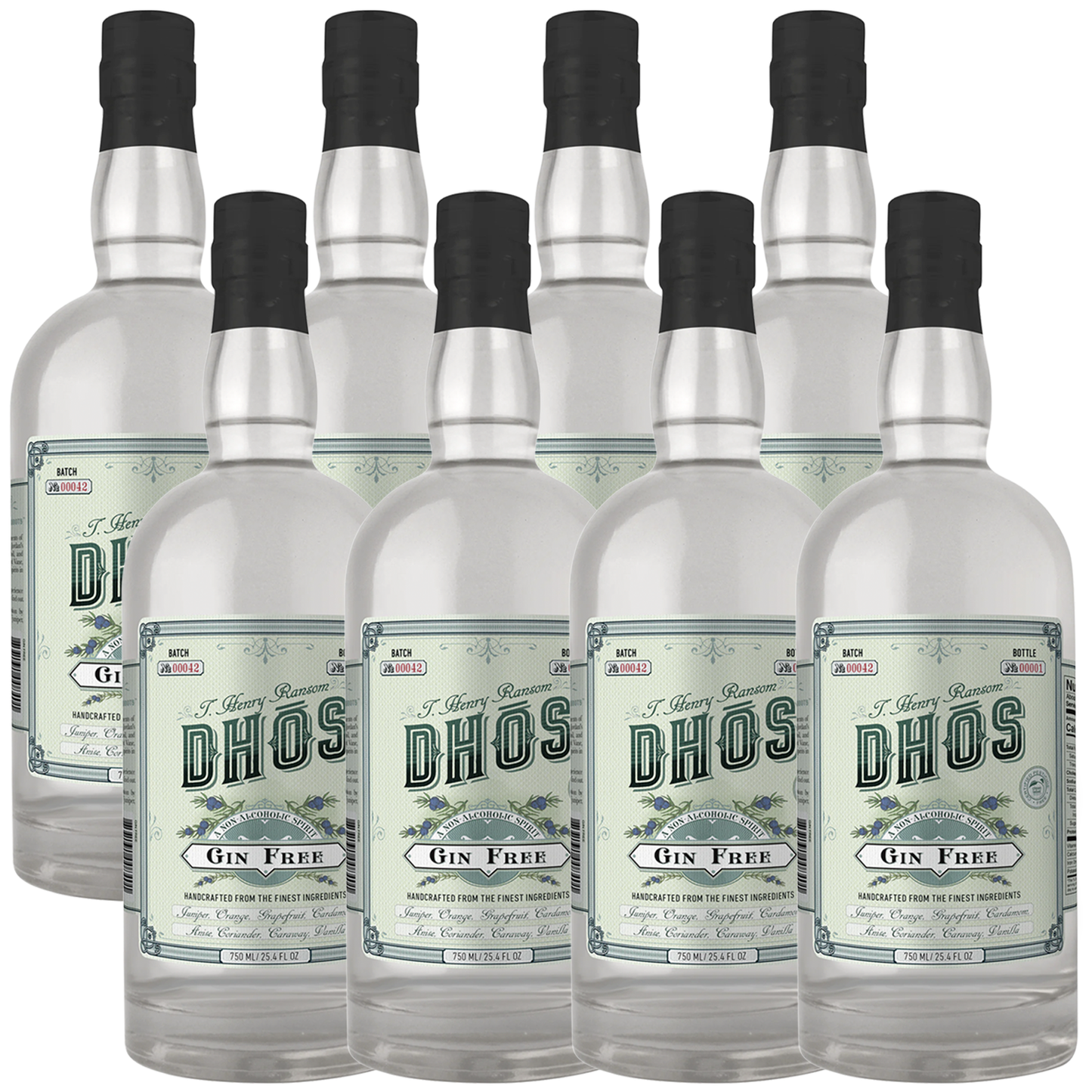 Dhōs Handcrafted Non-Alcoholic Gin - Keto-Friendly, Zero Sugar, Zero Calories, Zero Proof - 750 ML - Perfect for Mocktails - Made in USA - GoDpsMusic