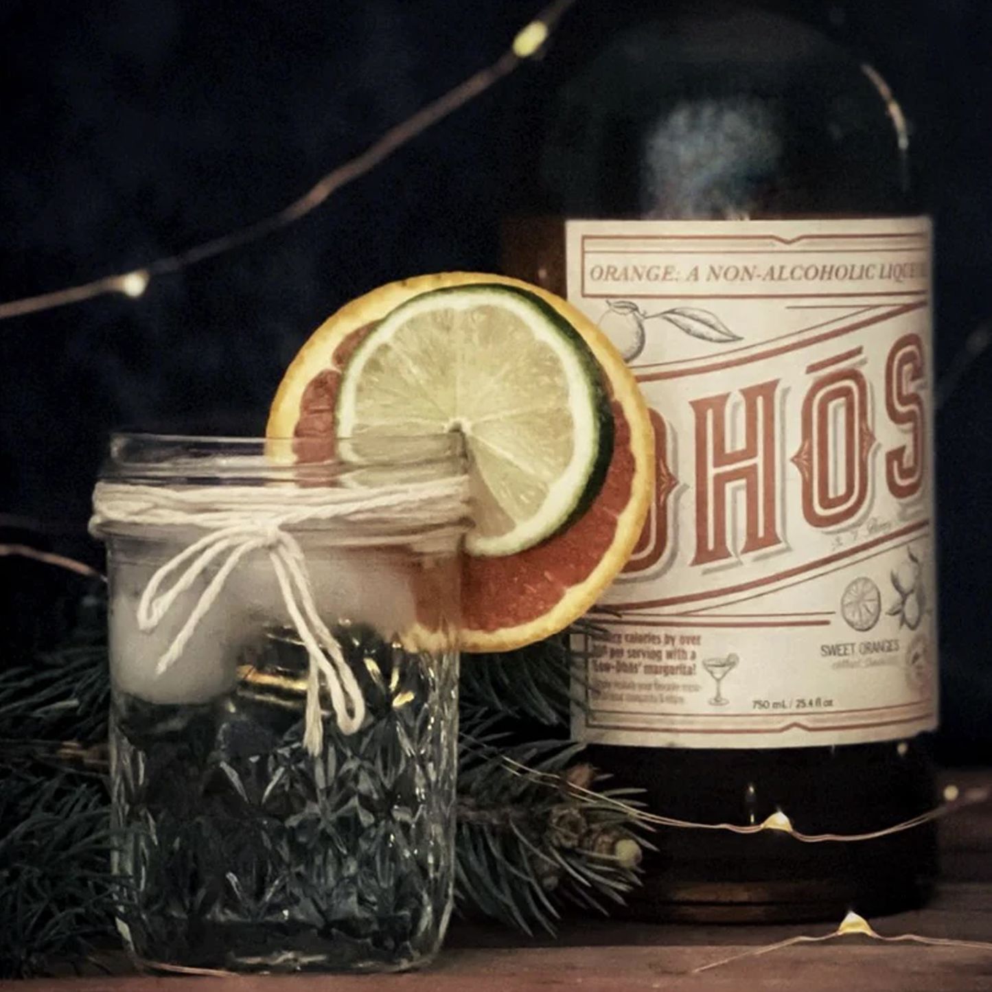 Dhōs Handcrafted Non-Alcoholic Orange Liqueur - Keto-Friendly, Zero Sugar, Zero Calories, Zero Proof - 750 ML - Perfect for Mocktails - Made in USA - GoDpsMusic