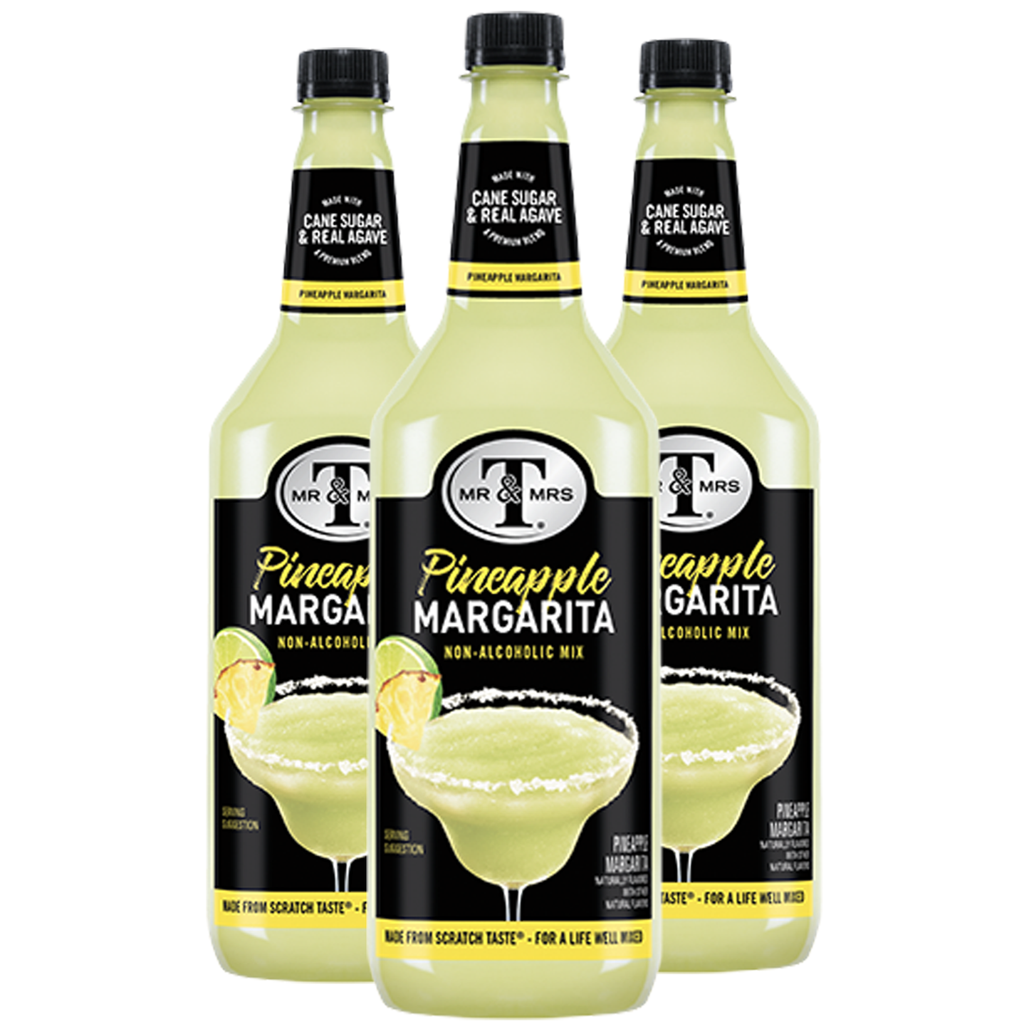 Mr & Mrs T Pineapple Margarita, 1L Bottle, – Premium Cocktail Mixer for Margaritas, Ready to Use - GoDpsMusic