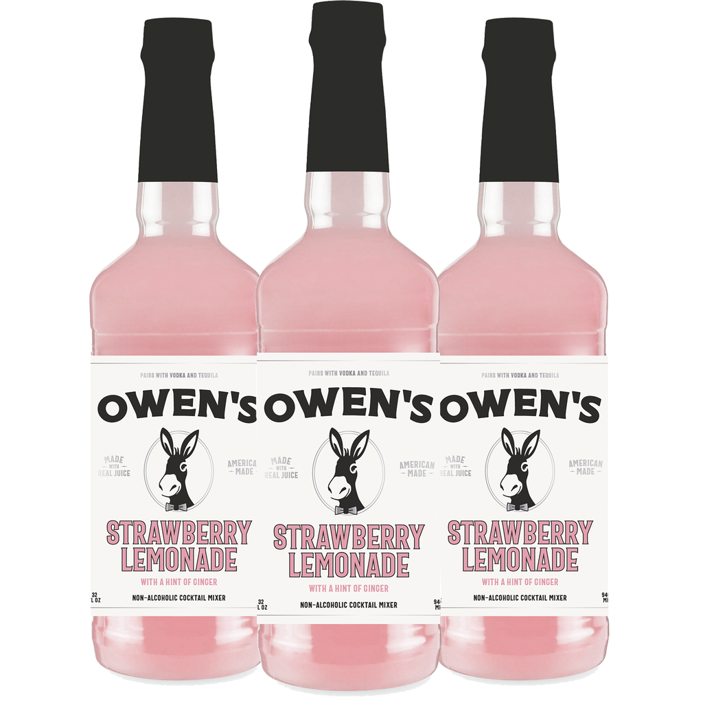 Owen’s Craft Mixers Live Nation Exclusive Strawberry Lemonade | Handcrafted in USA | Premium Ingredients | Vegan & Gluten-Free Soda Mocktail & Cocktail Mixer - GoDpsMusic
