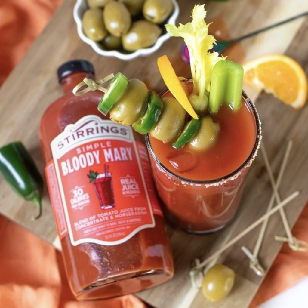 Stirrings Simple Bloody Mary Cocktail Mix 750ml Bottles - Real Juice No Preservatives - 30 Calories - Drink Mixer - GoDpsMusic