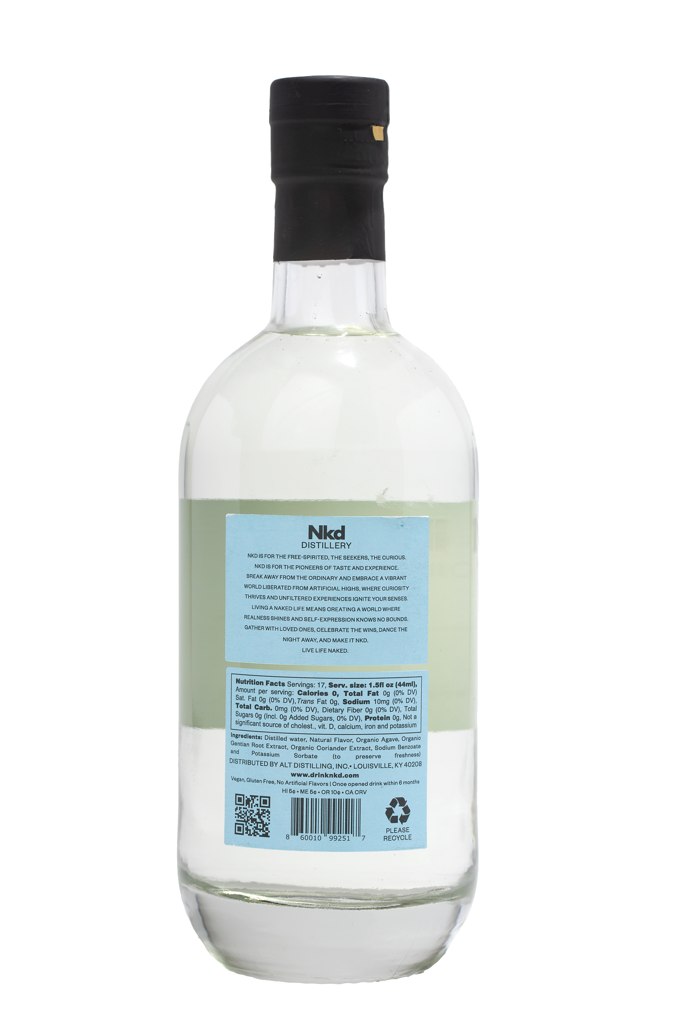 Nkd Distillery Gin Alternative Premium With Q Mixers Elderflower Tonic Water Non-Alcoholic Spirit - Zero Alcohol - Perfect Gin & Tonic or Tom Collins Alcohol Free Substitute - GoDpsMusic