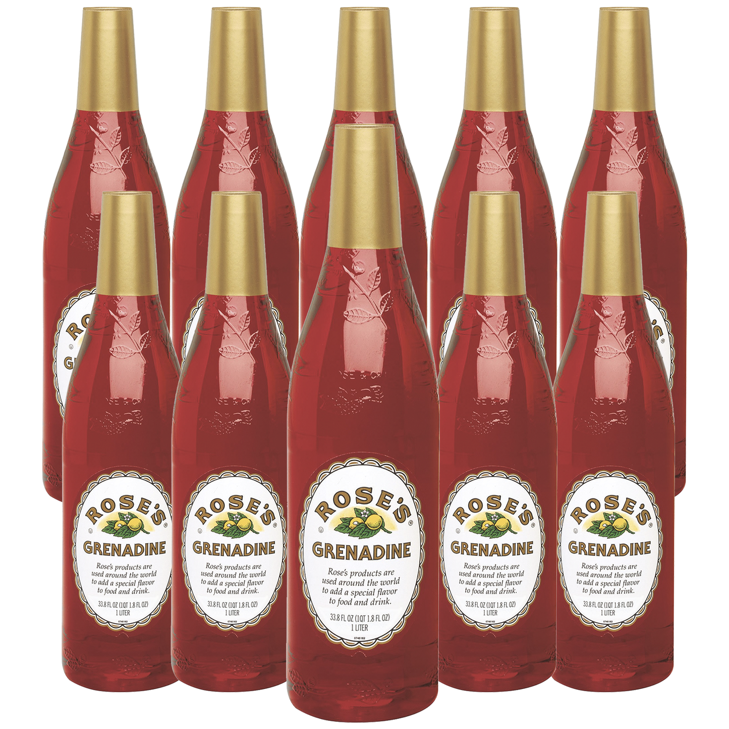 Rose’s Sweetened Grenadine Syrup 1 Liter Bottle, | Perfect for Cocktails, Beverages, and Mixers - GoDpsMusic