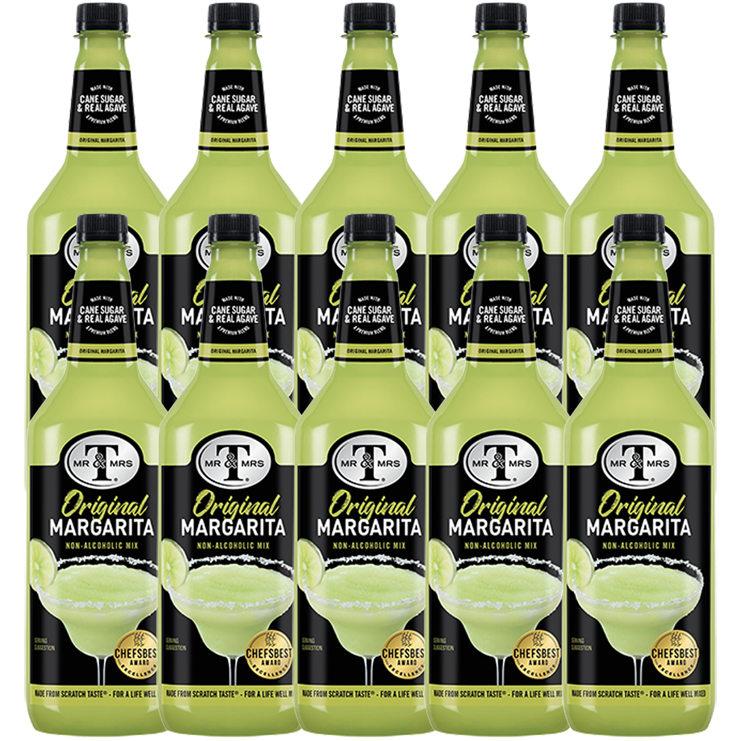 Mr & Mrs T Margarita Mix, 1L Bottle, – Premium Cocktail Mixer for Margaritas, Ready to Use - GoDpsMusic
