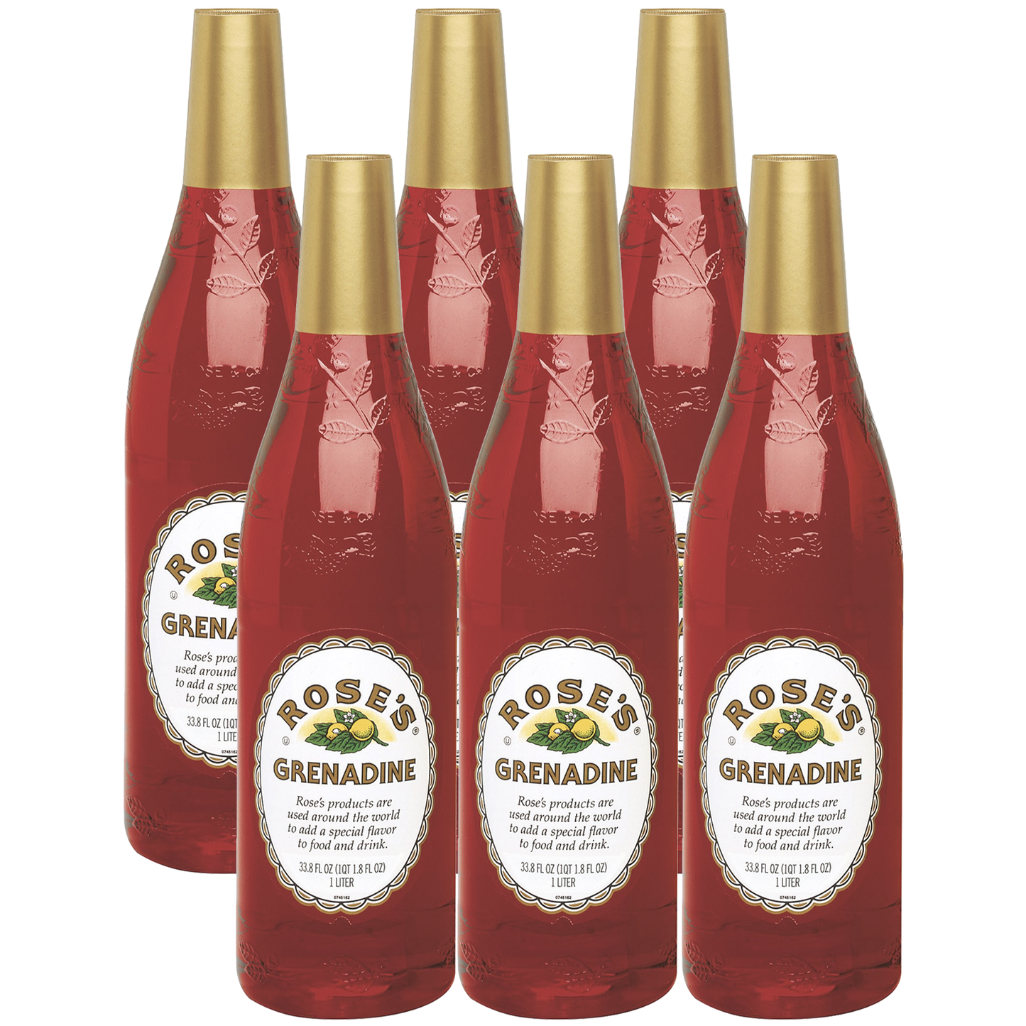 Rose’s Sweetened Grenadine Syrup 1 Liter Bottle, | Perfect for Cocktails, Beverages, and Mixers - GoDpsMusic