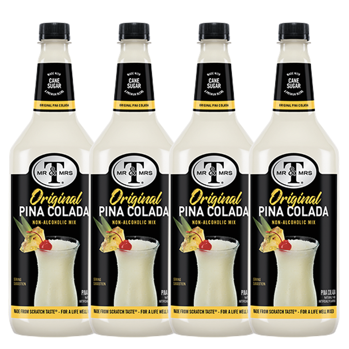 Mr & Mrs T Pina Colada Mix, 1L Bottle, – Premium Cocktail Mixer for Pina Colada Mix, Ready to Use - GoDpsMusic