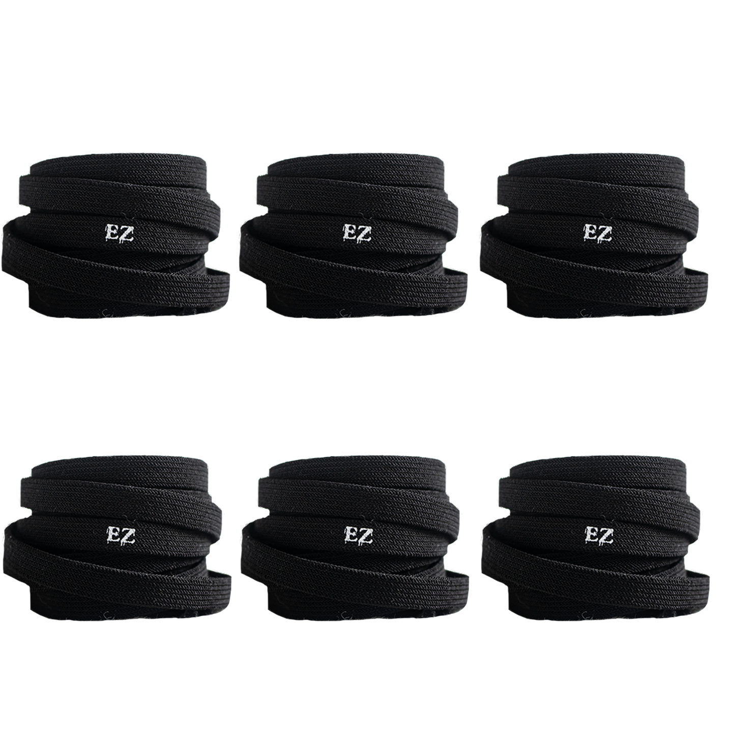 EZ Elastic Laces, Black