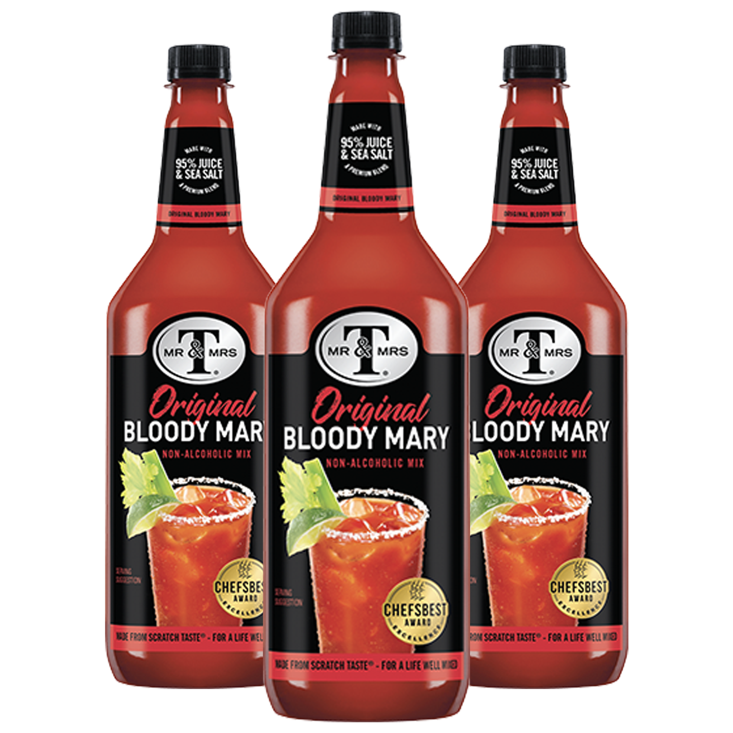Mr & Mrs T Original Bloody Mary Mix, 1L Bottle, – Premium Cocktail Mixer for Spicy Bloody Marys, Ready to Use - GoDpsMusic