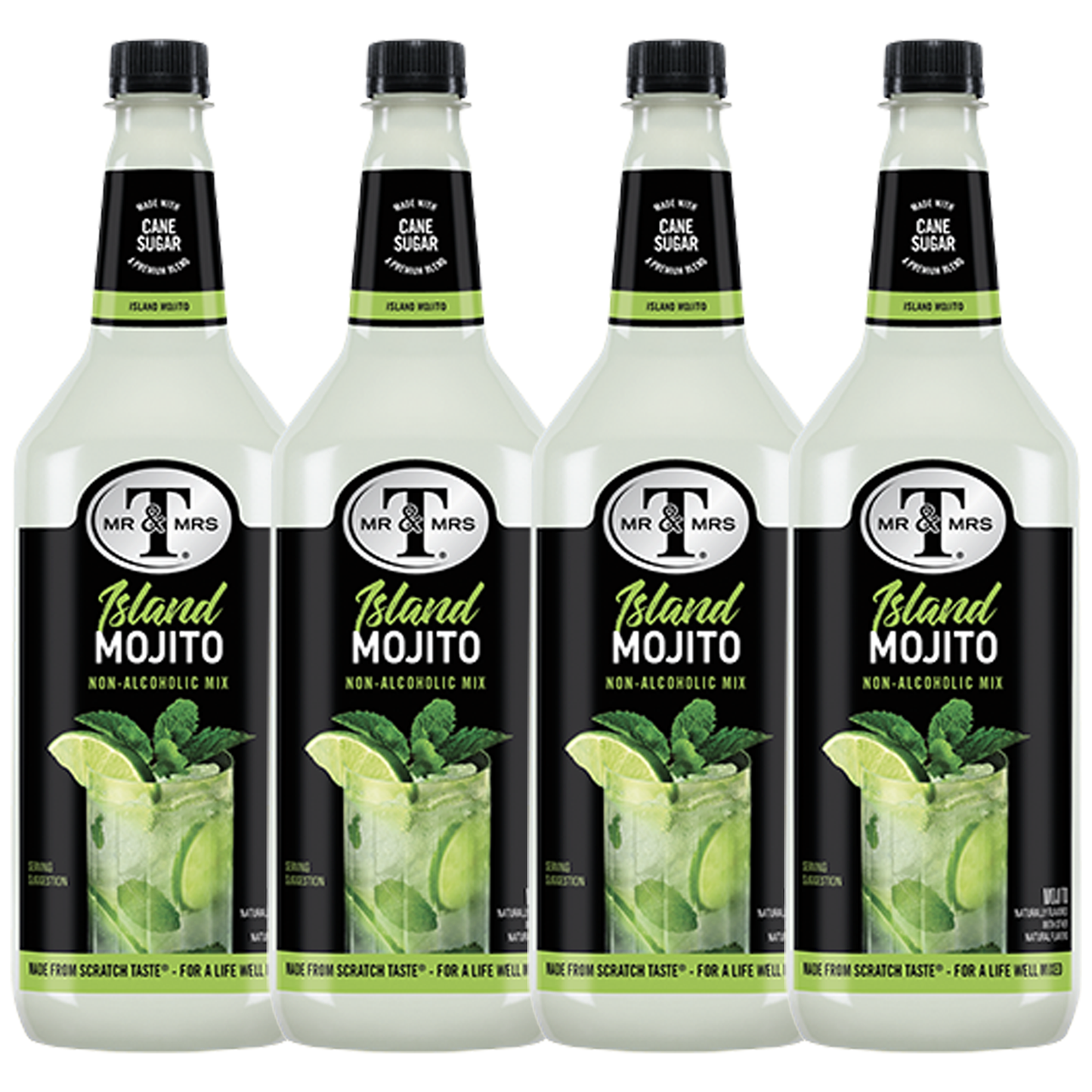 Mr & Mrs T Mojito Mix, 1L Bottle, – Premium Cocktail Mixer for Mojito Mix, Ready to Use - GoDpsMusic