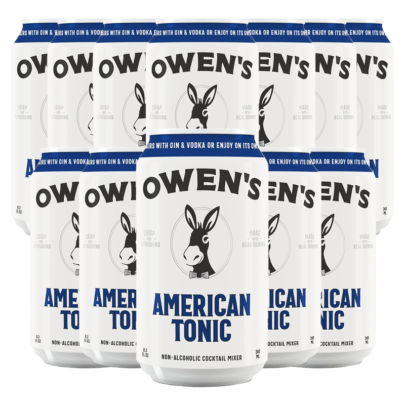 Owen’s Craft Mixers American Tonic Handcrafted in the USA with Premium Ingredients Vegan & Gluten-Free Soda Mocktail and Cocktail Mixer - GoDpsMusic