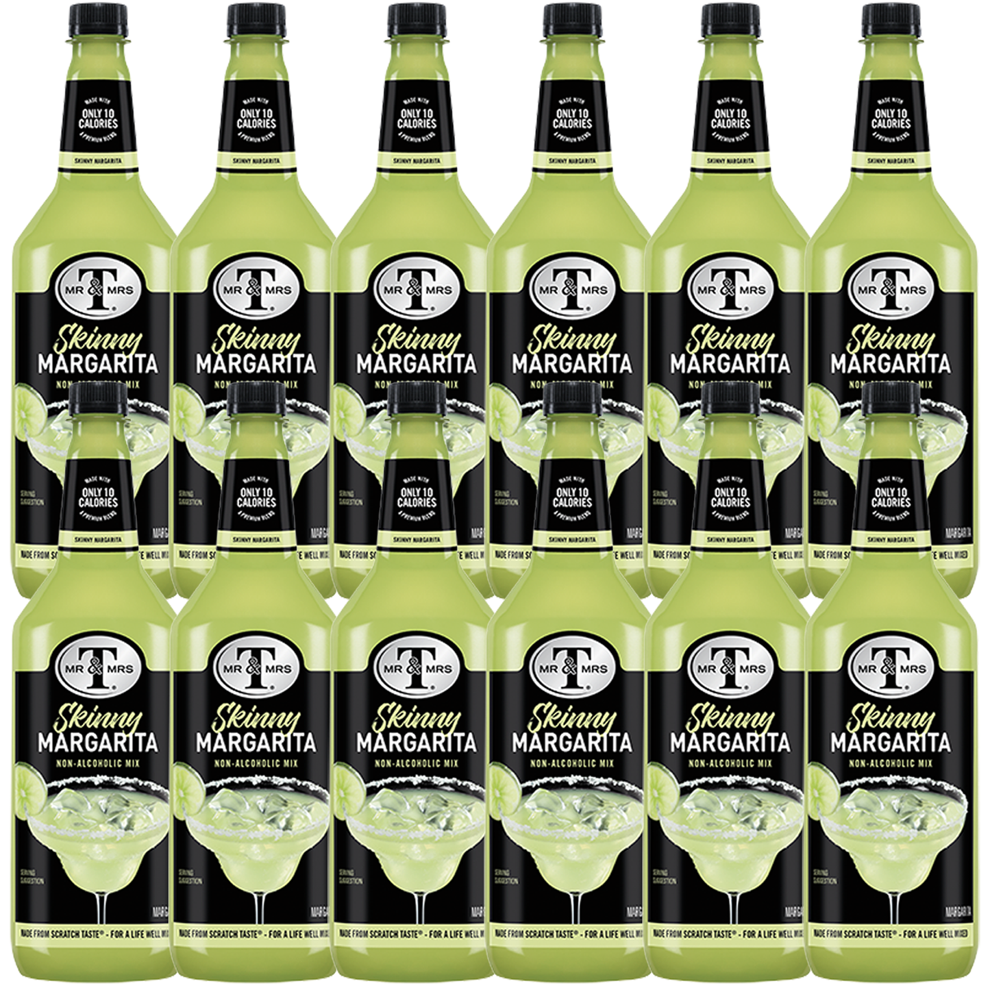 Mr & Mrs T Skinny Margarita, 1L Bottle, – Premium Cocktail Mixer for Margaritas, Ready to Use - GoDpsMusic