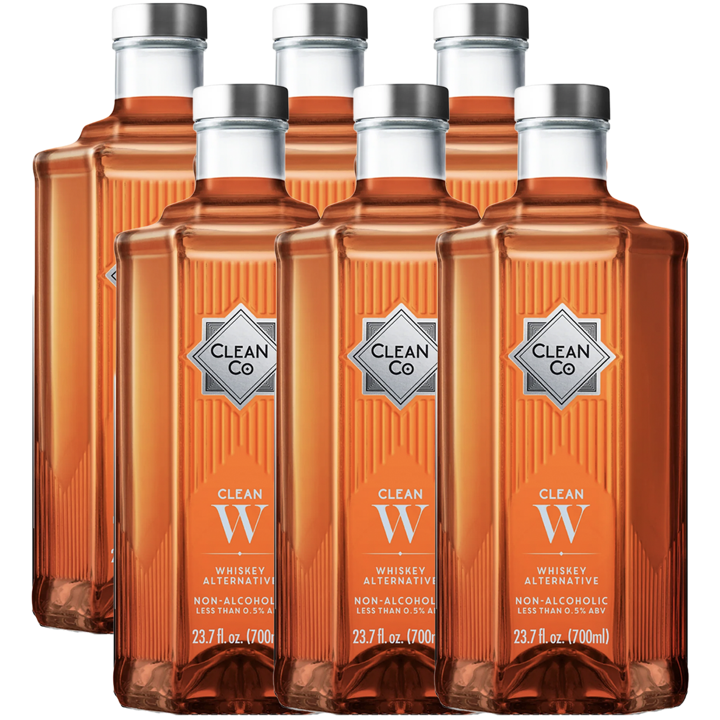 Clean Co Non-Alcoholic Whiskey Alternative 700ml Bottle | Made in England | Premium Alcohol-Free Spirit | Sugar Free, Gluten Free Spirits - GoDpsMusic