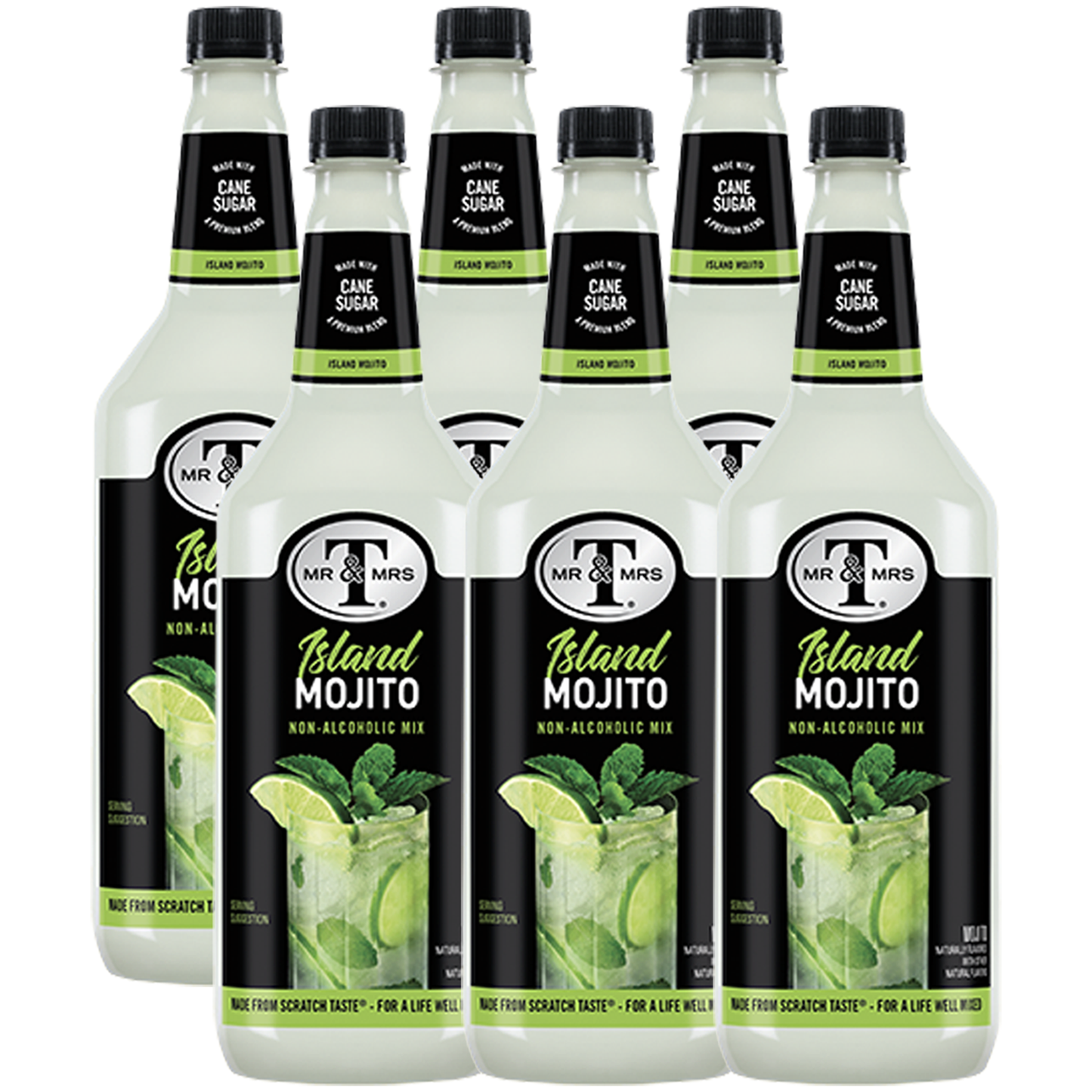 Mr & Mrs T Mojito Mix, 1L Bottle, – Premium Cocktail Mixer for Mojito Mix, Ready to Use - GoDpsMusic