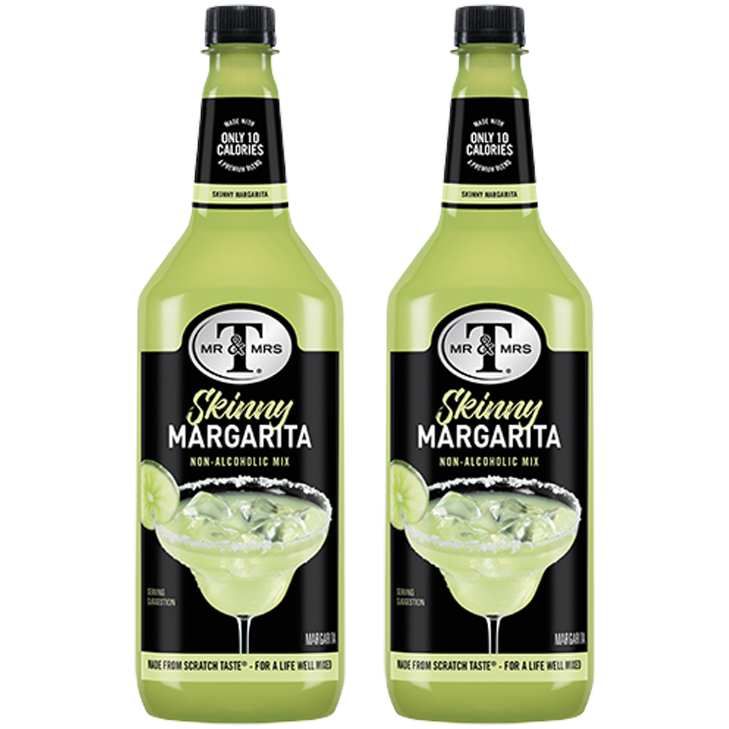 Mr & Mrs T Skinny Margarita, 1L Bottle, – Premium Cocktail Mixer for Margaritas, Ready to Use - GoDpsMusic