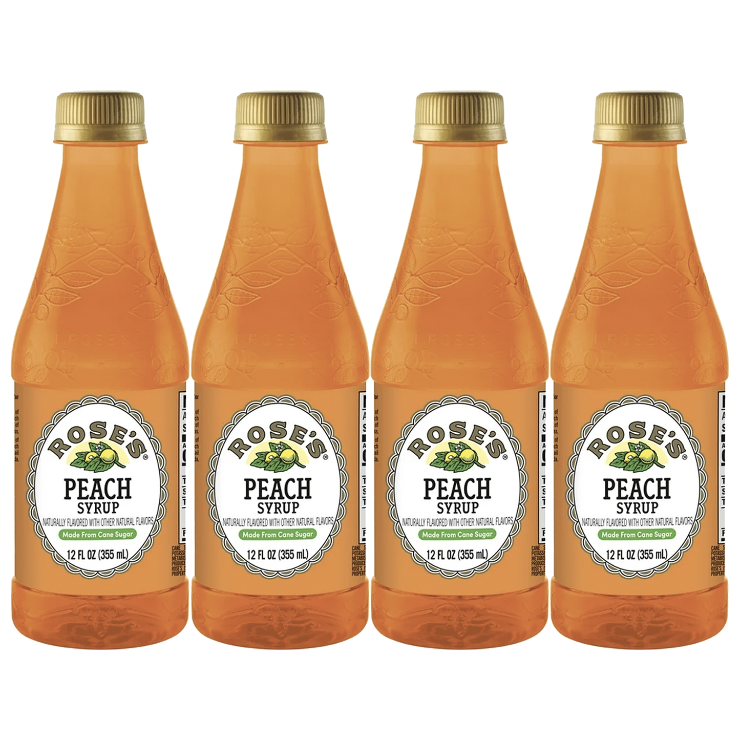 Rose’s Sweetened Peach Syrup 12 OZ Bottle, | Perfect for Cocktails, Beverages, and Mixers - GoDpsMusic