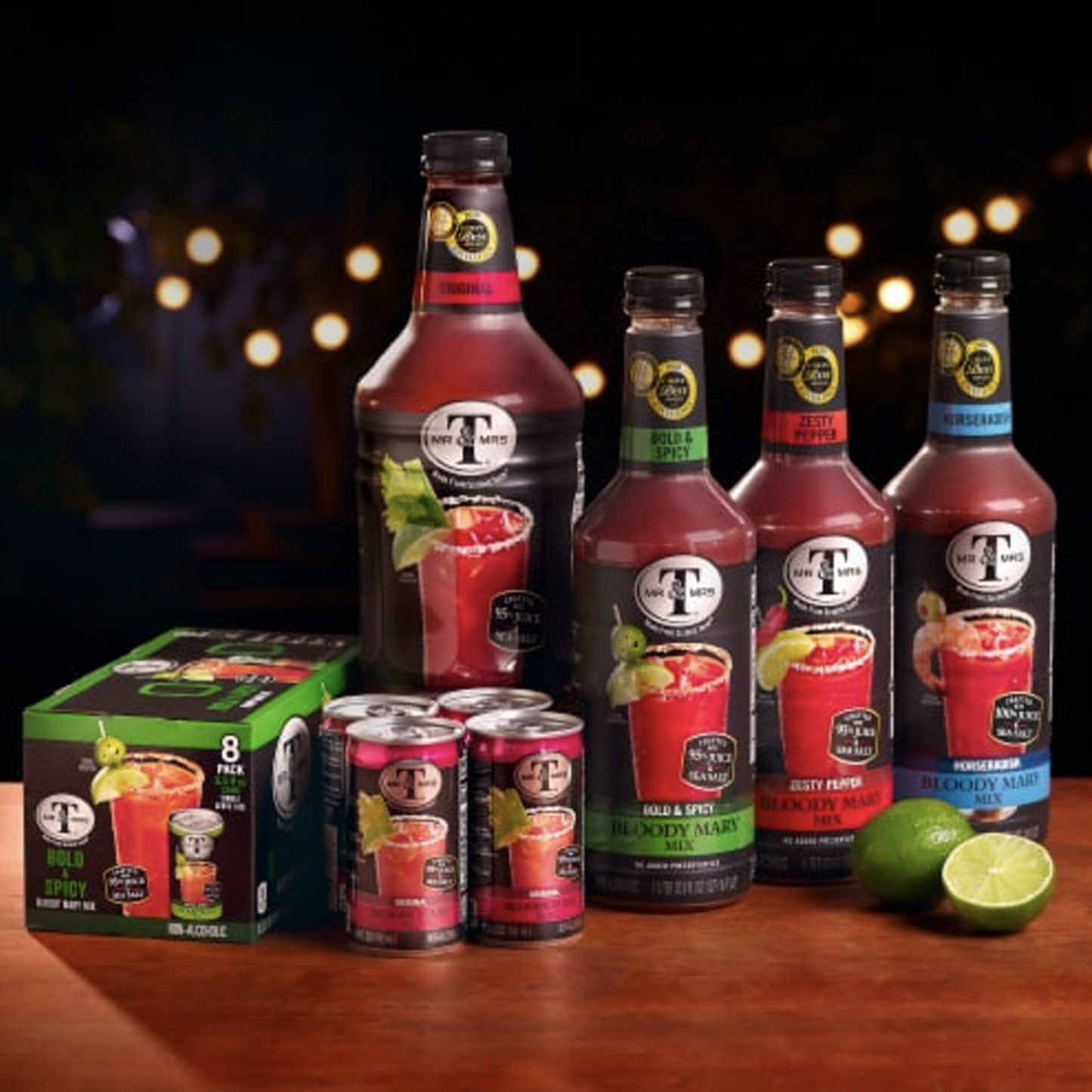 Mr & Mrs T Horseradish Bloody Mary Mix, 1L Bottle, – Premium Cocktail Mixer for Spicy Bloody Marys, Ready to Use - GoDpsMusic