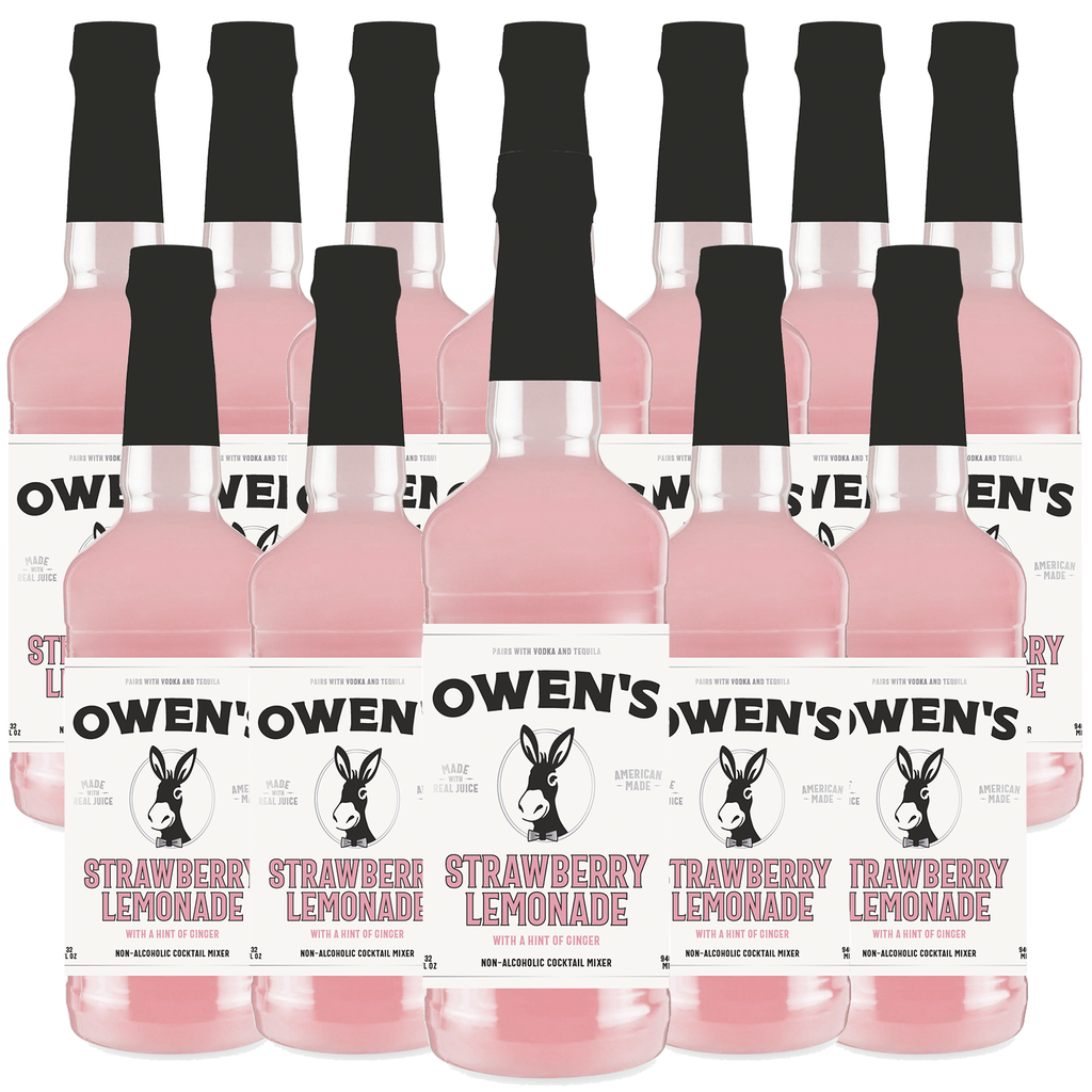 Owen’s Craft Mixers Live Nation Exclusive Strawberry Lemonade | Handcrafted in USA | Premium Ingredients | Vegan & Gluten-Free Soda Mocktail & Cocktail Mixer - GoDpsMusic