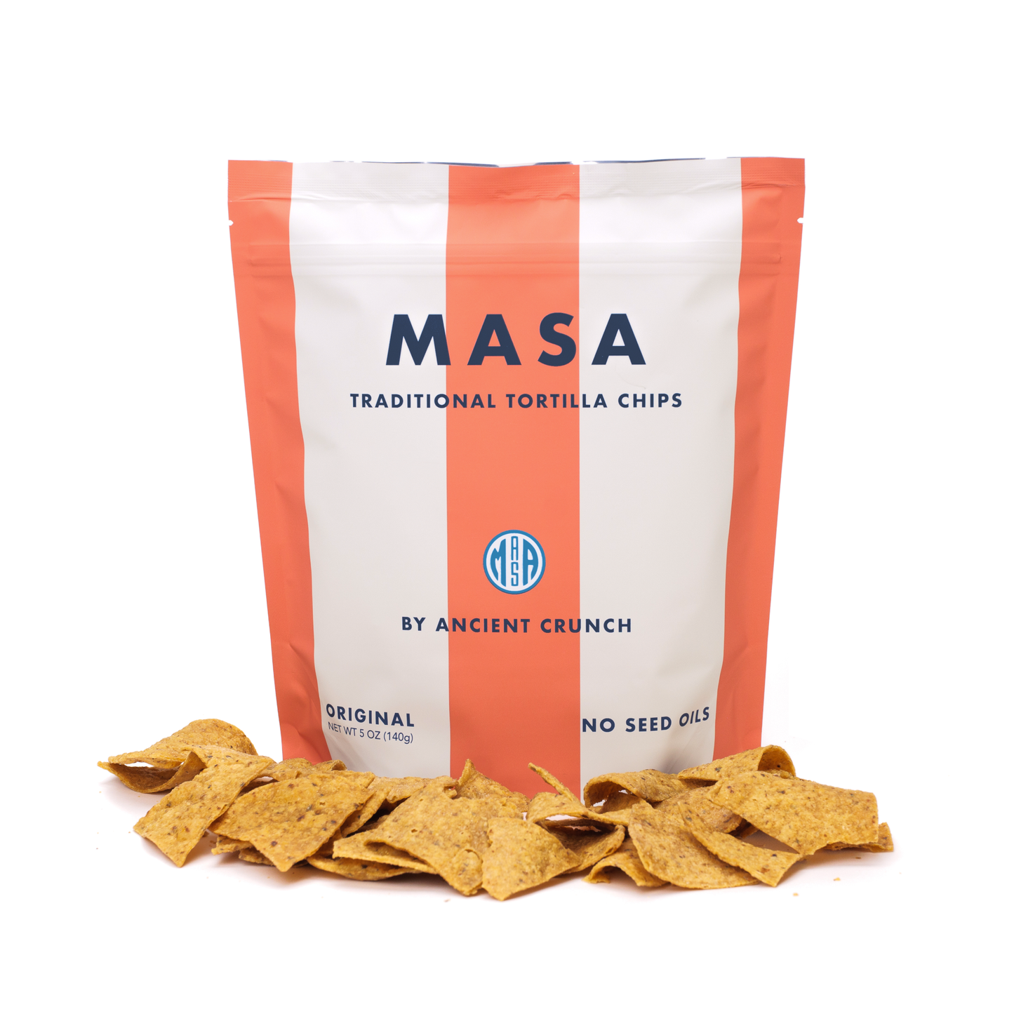 MASA Traditional Tortilla Chips, 5oz Bag Case