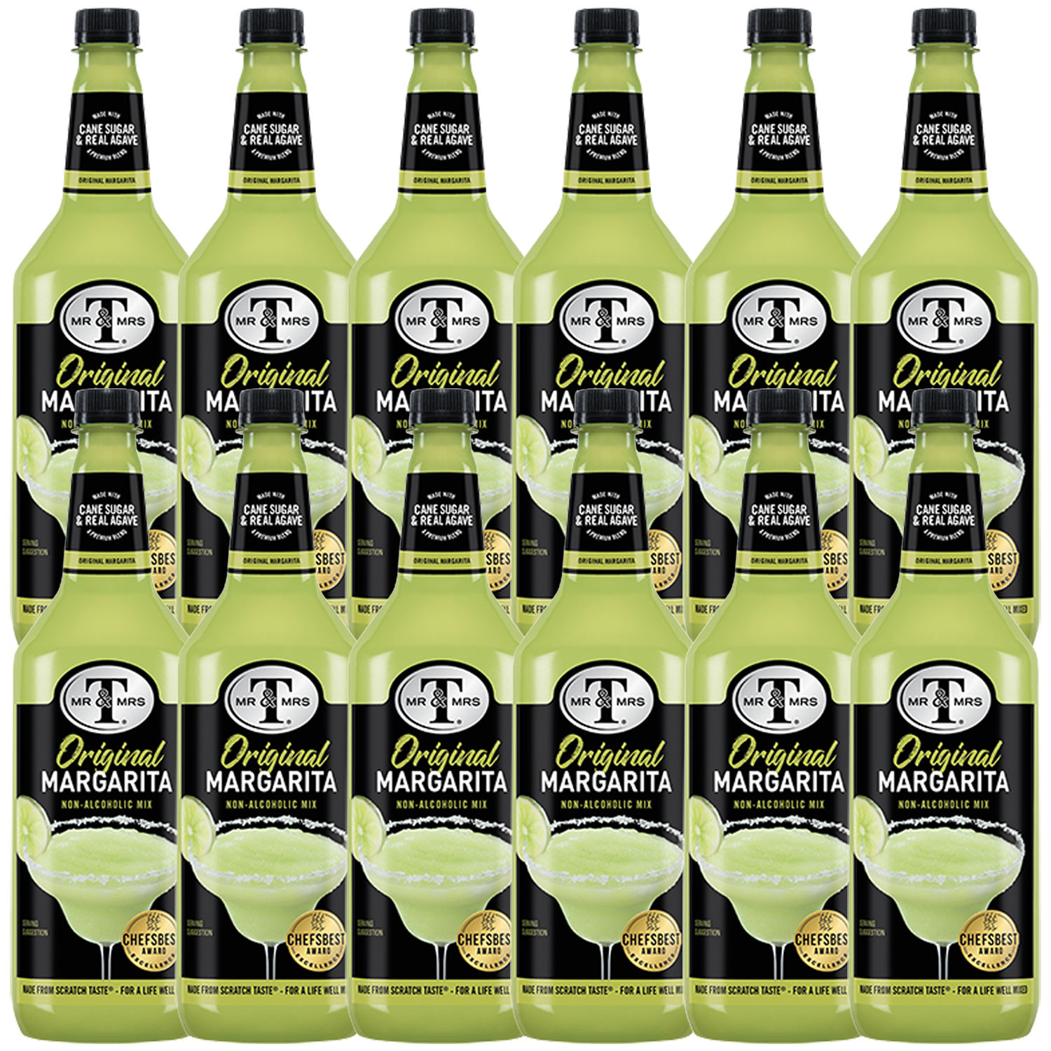 Mr & Mrs T Margarita Mix, 1L Bottle, – Premium Cocktail Mixer for Margaritas, Ready to Use - GoDpsMusic
