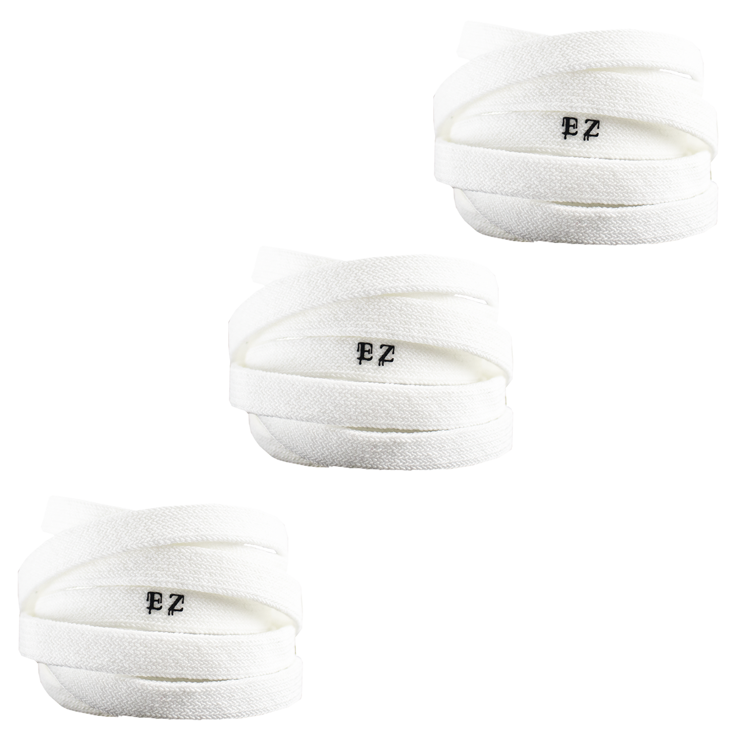 EZ Elastic Laces, White