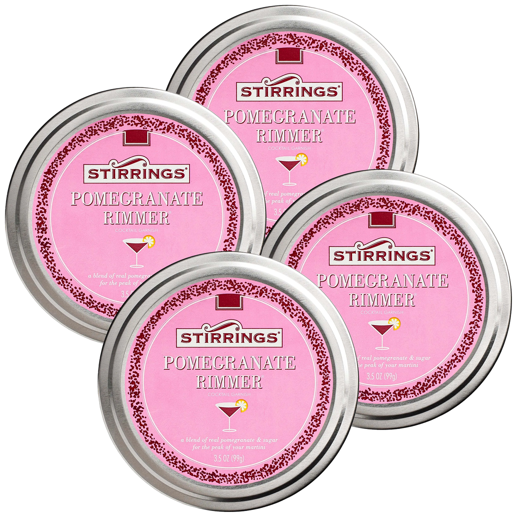 Stirrings Pomegranate Cocktail Rimmer - Easy to Rim a Glass - Specialty Sugar and Salt Drink Rimmers - GoDpsMusic