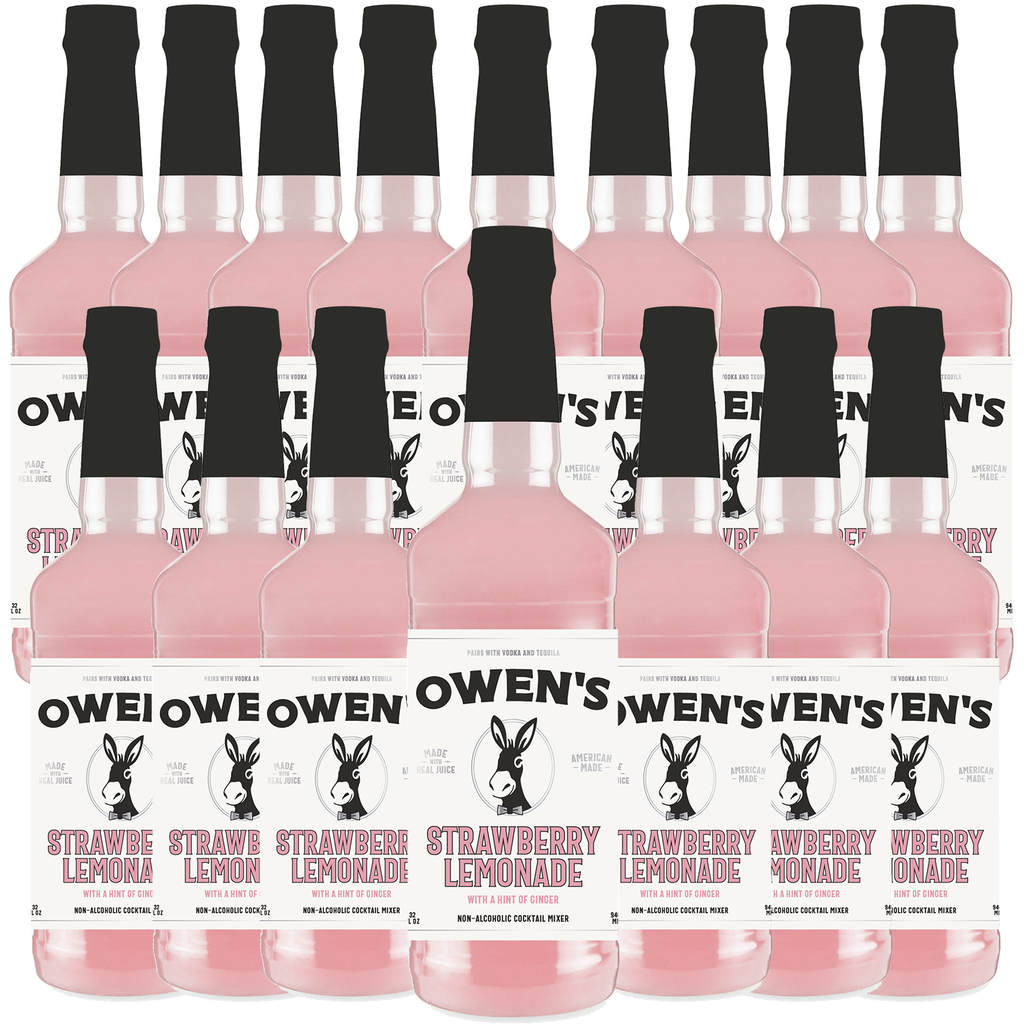 Owen’s Craft Mixers Live Nation Exclusive Strawberry Lemonade | Handcrafted in USA | Premium Ingredients | Vegan & Gluten-Free Soda Mocktail & Cocktail Mixer - GoDpsMusic