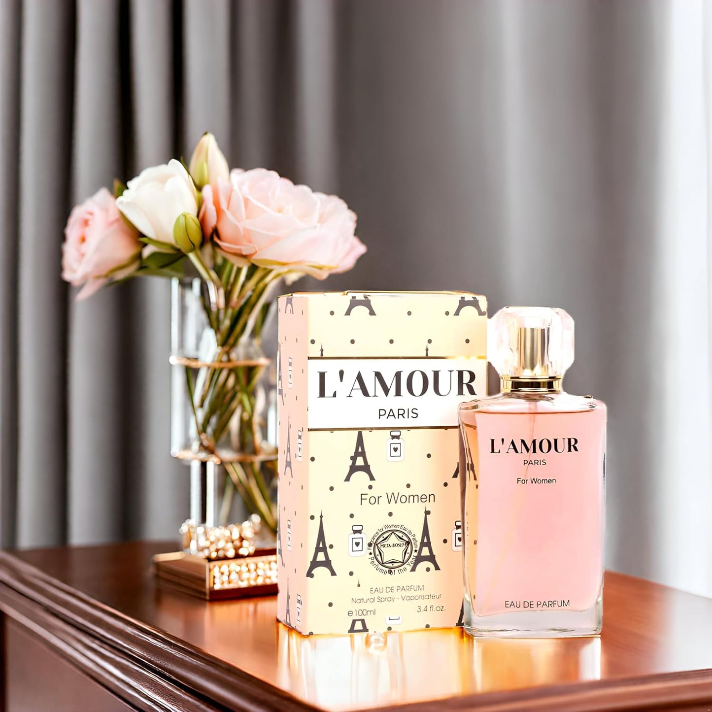 Women’s Perfume Set – Valentine Milano, La Vida Bella & L’Amour Paris (3 Pack) 3.4 fl oz (100 mL) Each