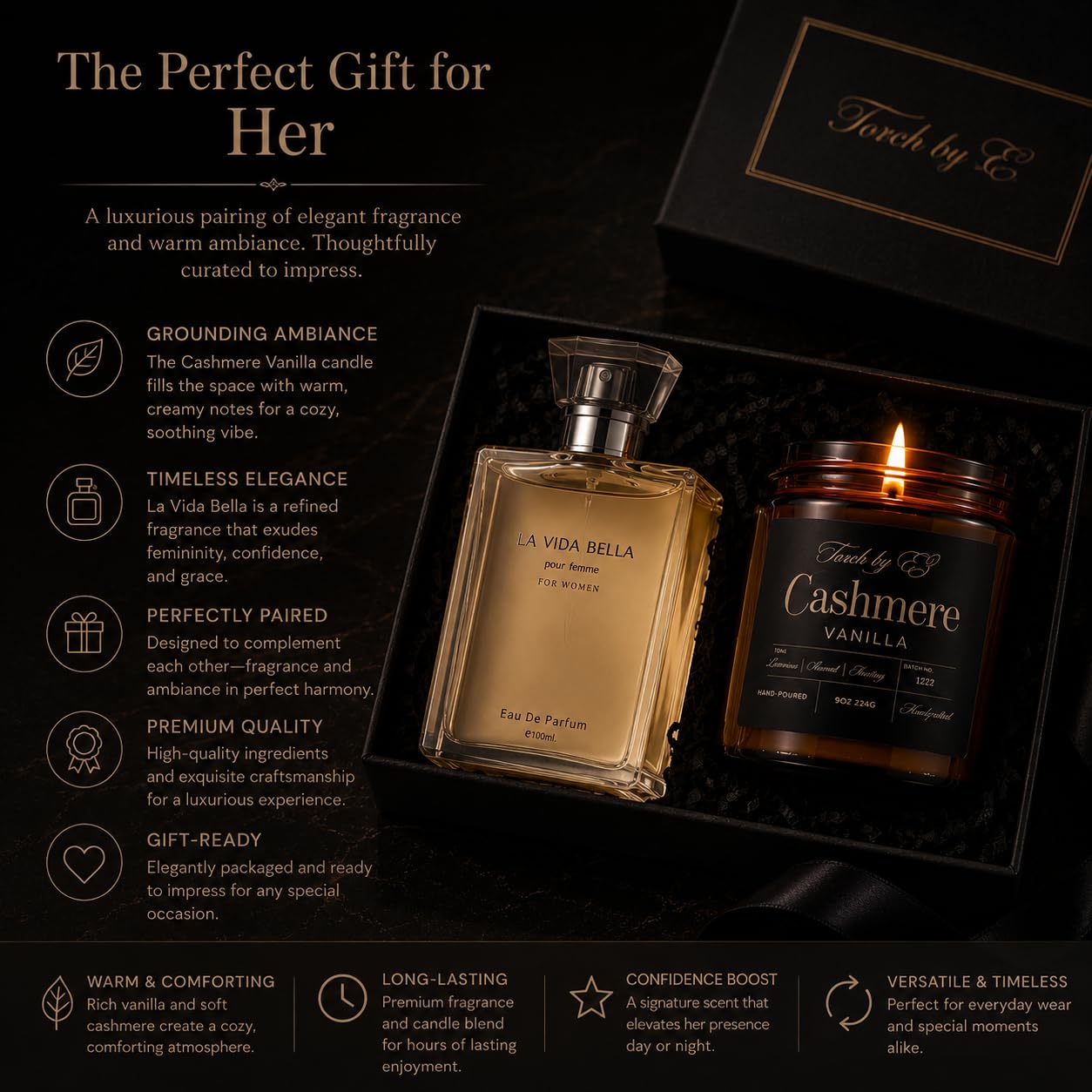 EZ Torch La Vida Bella & Cashmere Vanilla Fragrance Collection