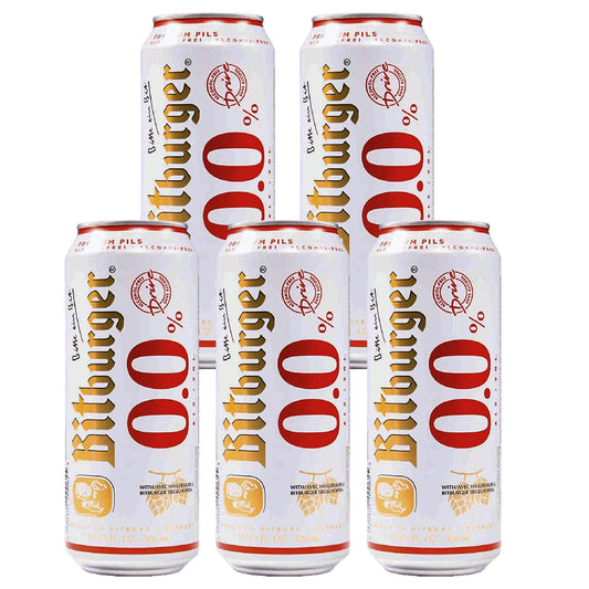 Bitburger Drive Non-Alcoholic Beer, Award Winning Beer from Germany, 16oz Can