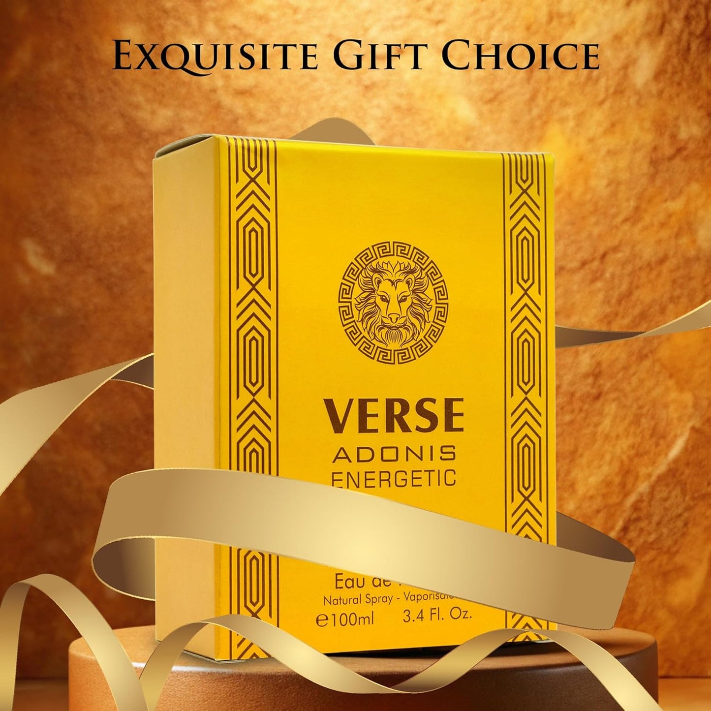 Verse Adonis Energetic for Men - Long-Lasting Fresh Fragrance, Bold & Invigorating Scent, Perfect for Day & Night Wear, Energizing & Powerful Aroma, 3.4 Fl Oz (100ml) Eau de Parfum Bottle Spray Par