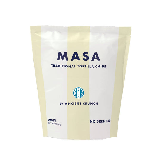 MASA Tortilla Chips - White, 5oz Bag Case