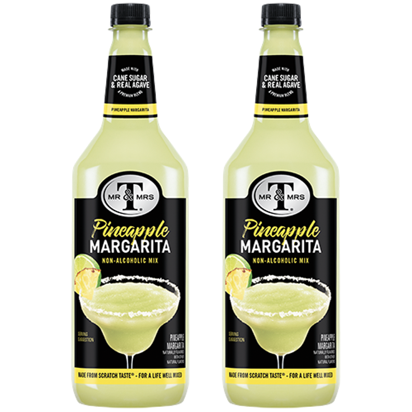 Mr & Mrs T Pineapple Margarita, 1L Bottle, – Premium Cocktail Mixer for Margaritas, Ready to Use - GoDpsMusic